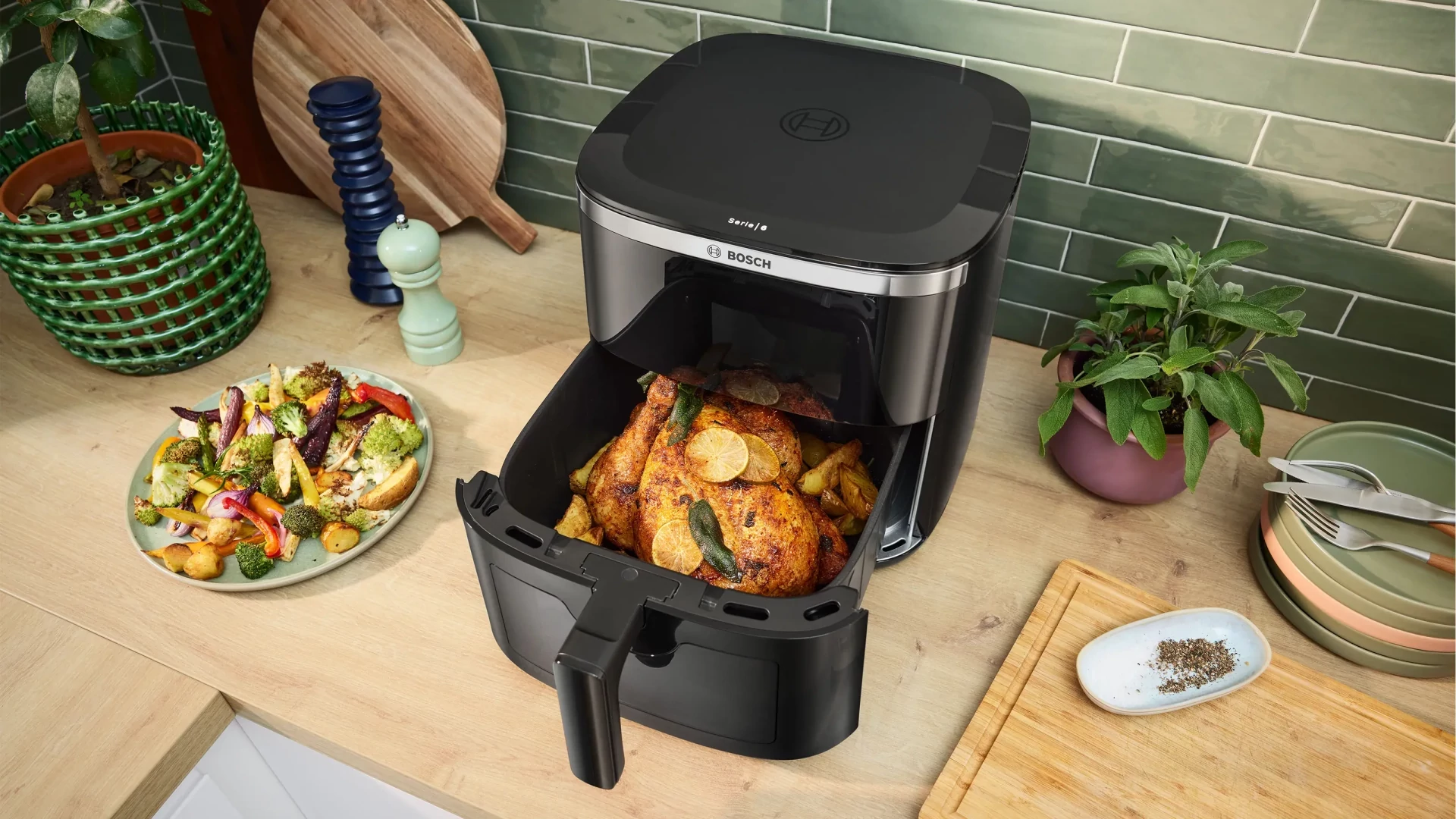 Friteza BOSCH Serie 6|7.2L, 7 programa, 40C-200C, Touch Control