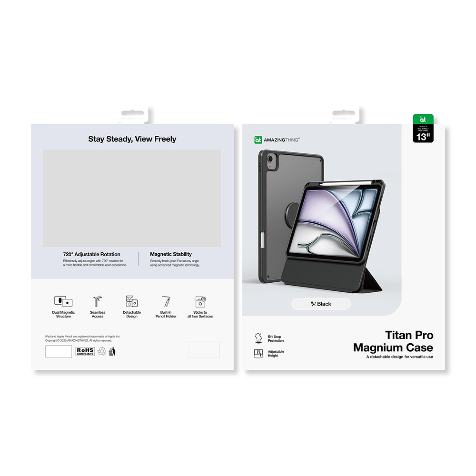 Futrola AmazingThing Titan Pro Mag Case za iPad Air 13" M2/M3/M4 crna