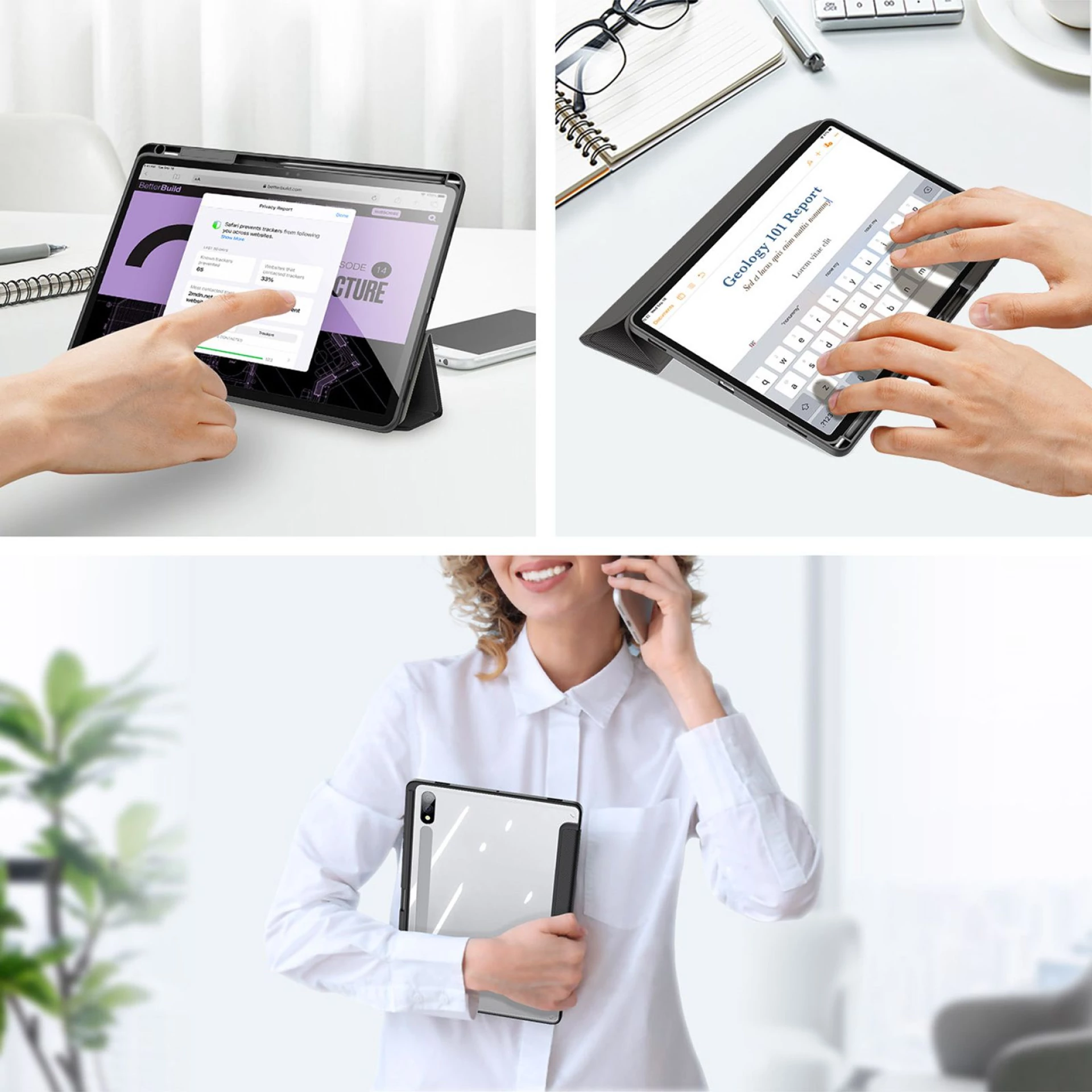 Futrola Dux Ducis TOBY za Samsung Tab S10 Plus/S9Plus/S9FE Plus crna