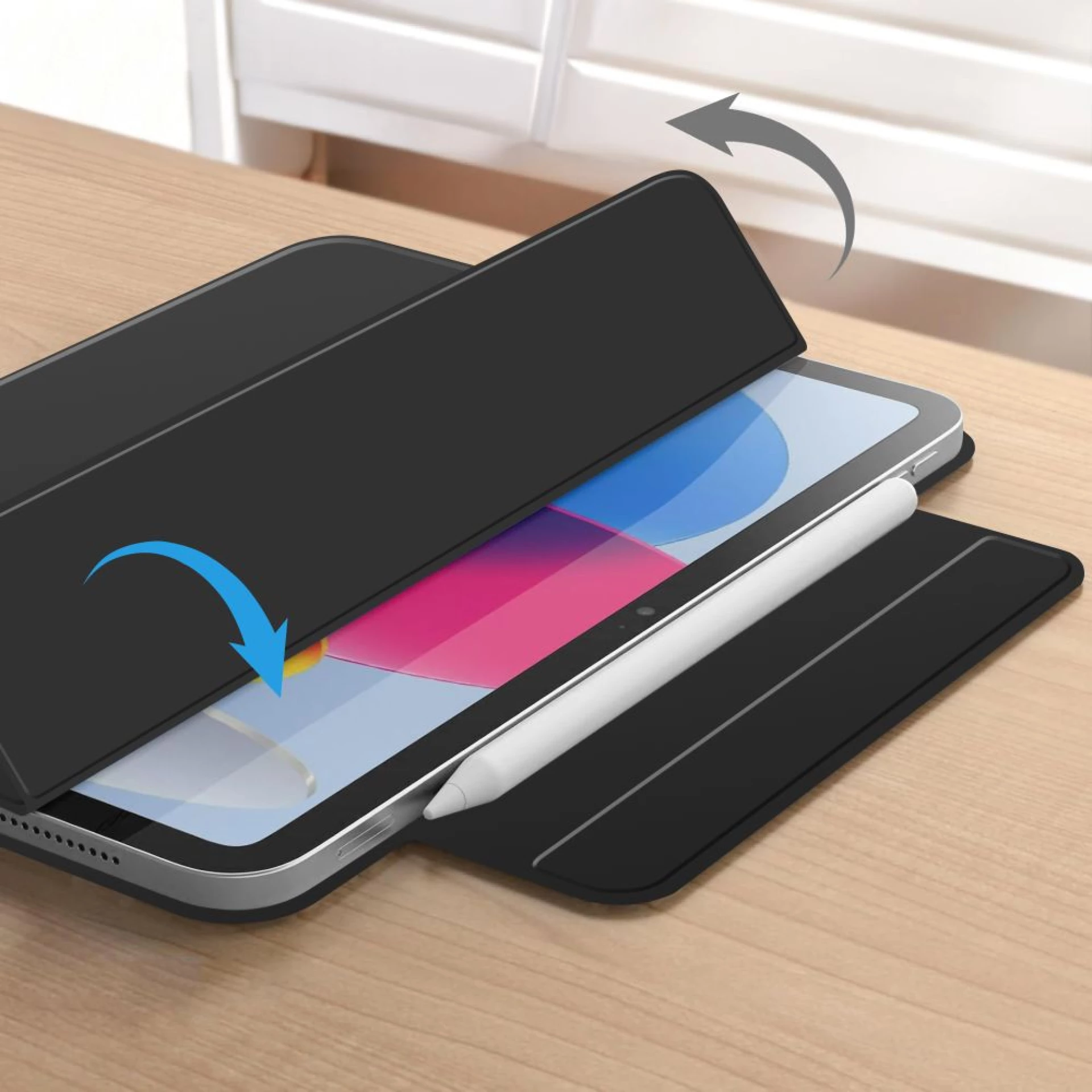 Futrola Tech-Protect SC Magnetic za iPad 10.9 2022/11.0 2025 crna