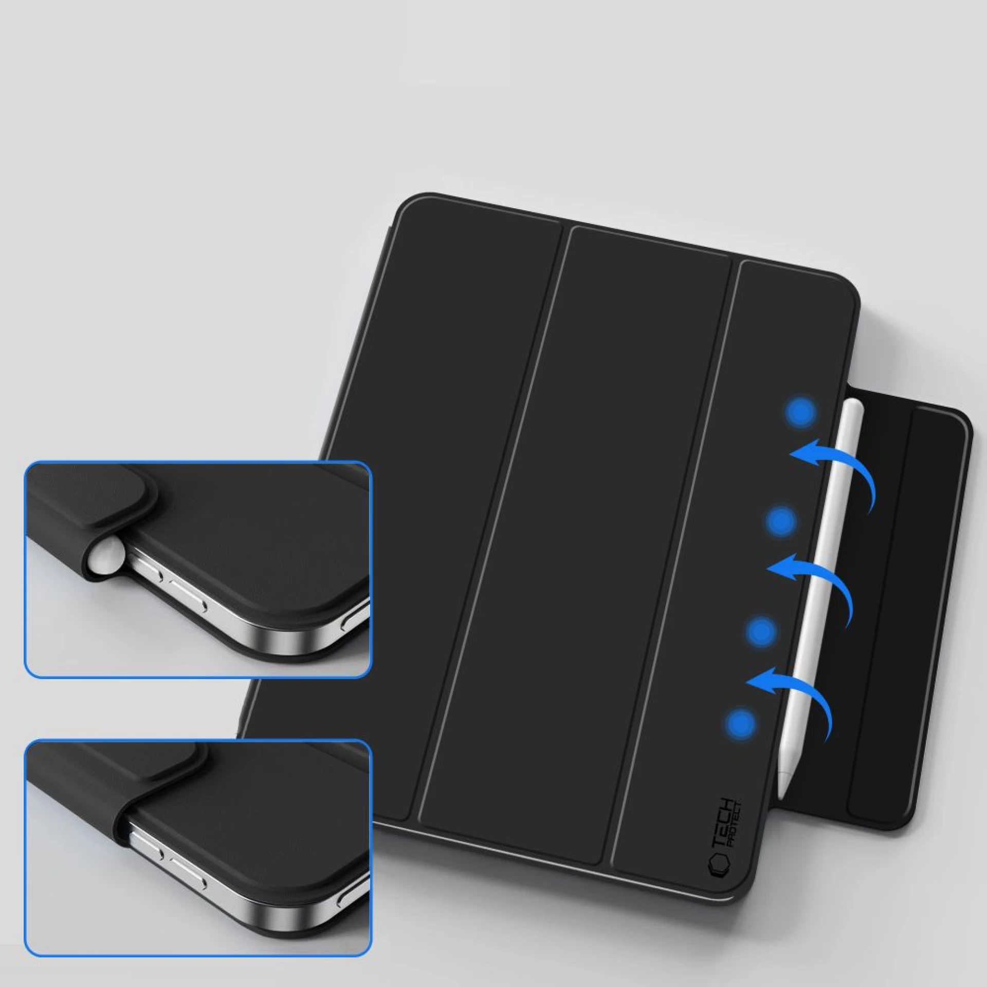 Futrola Tech-Protect SC Magnetic za iPad 10.9 2022/11.0 2025 crna