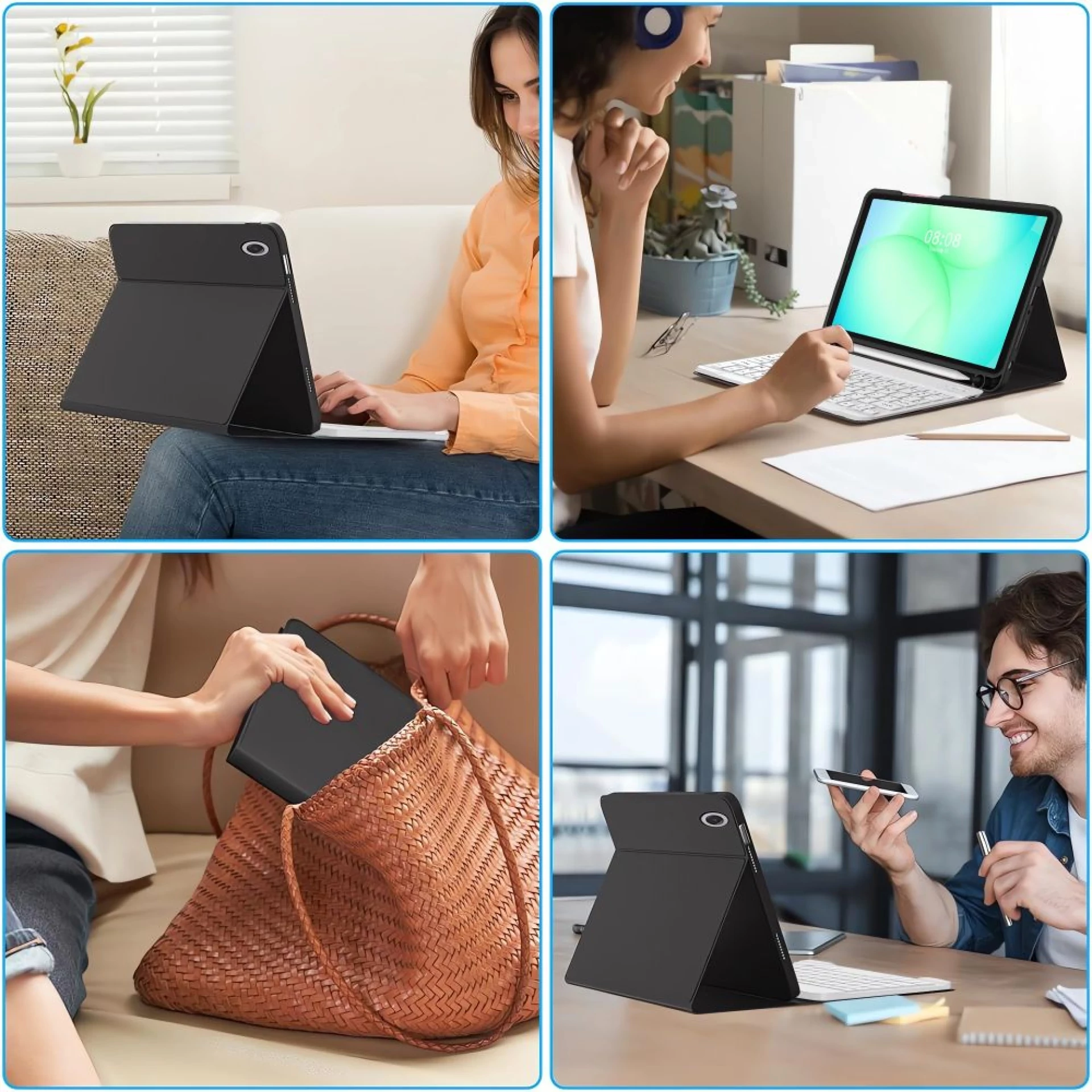 Futrola Tech-Protect SC Pen Case +keyboard za Samsung Tab A9+/A11+ 11.0 crna