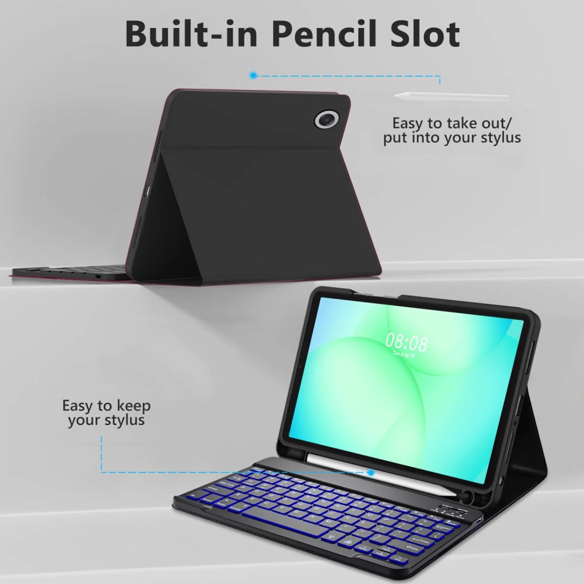 Futrola Tech-Protect SC Pen Case +keyboard za Samsung Tab A9+/A11+ 11.0 crna