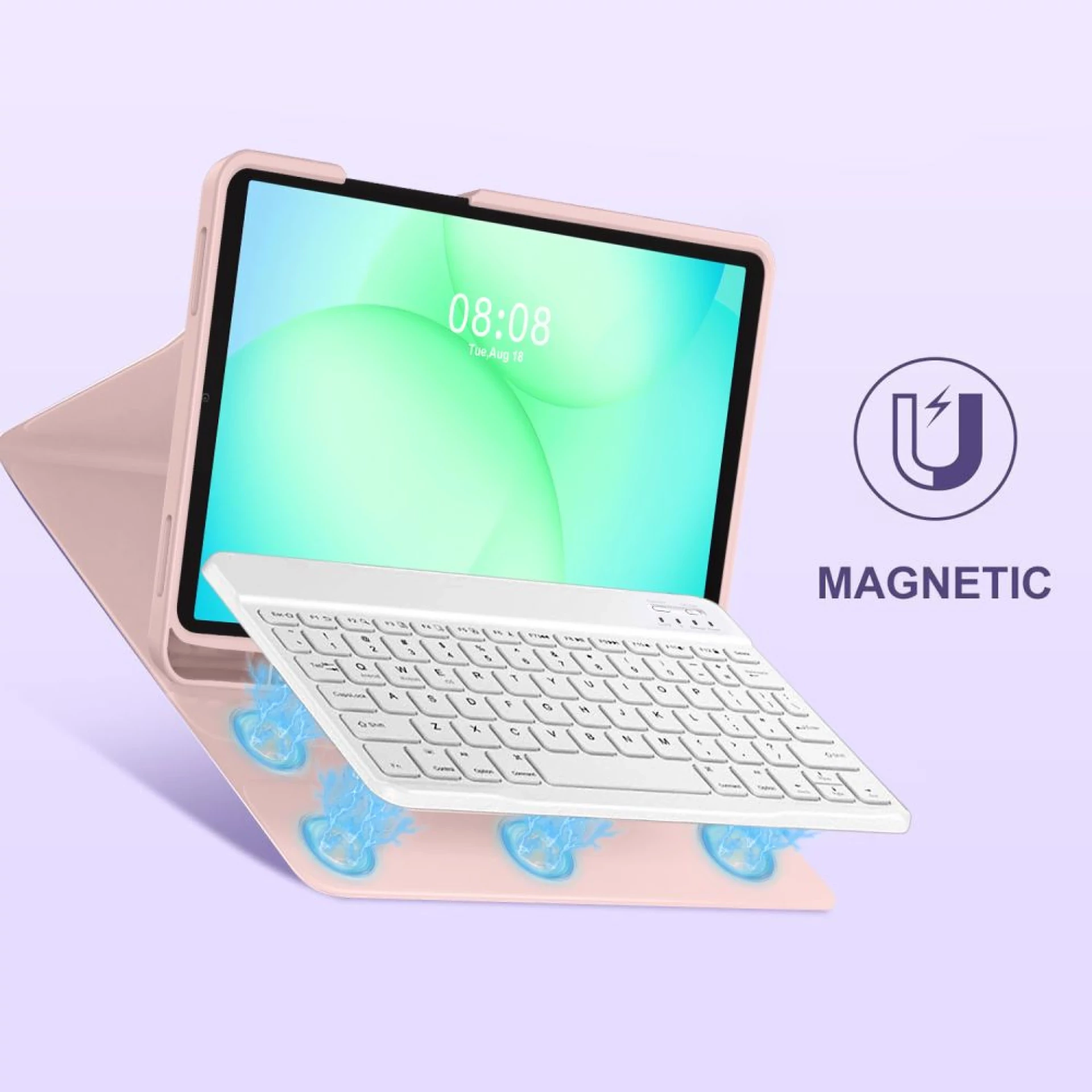 Futrola Tech-Protect SC Pen Case +keyboard za Samsung Tab A9+/A11+ 11.0 roza