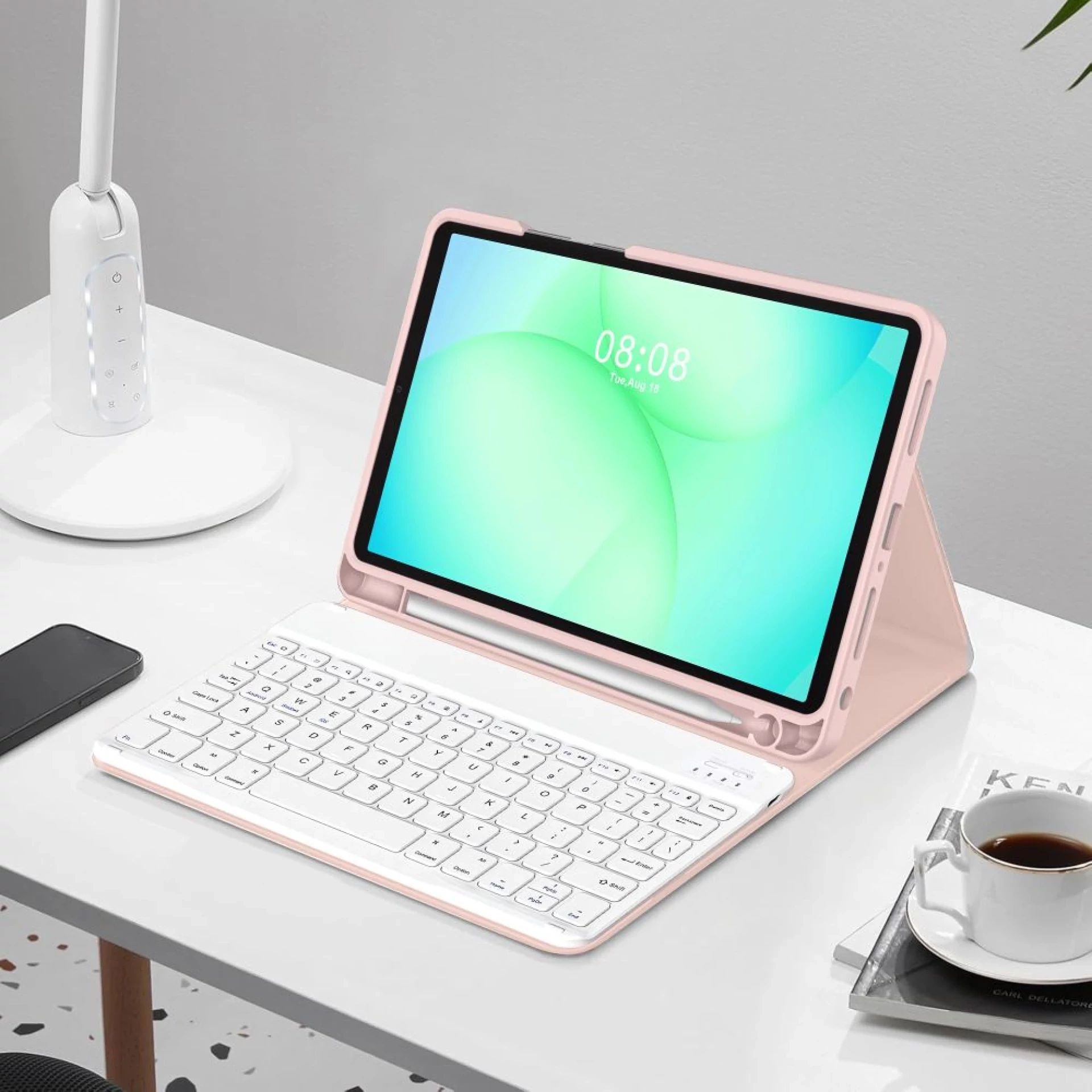 Futrola Tech-Protect SC Pen Case +keyboard za Samsung Tab A9+/A11+ 11.0 roza