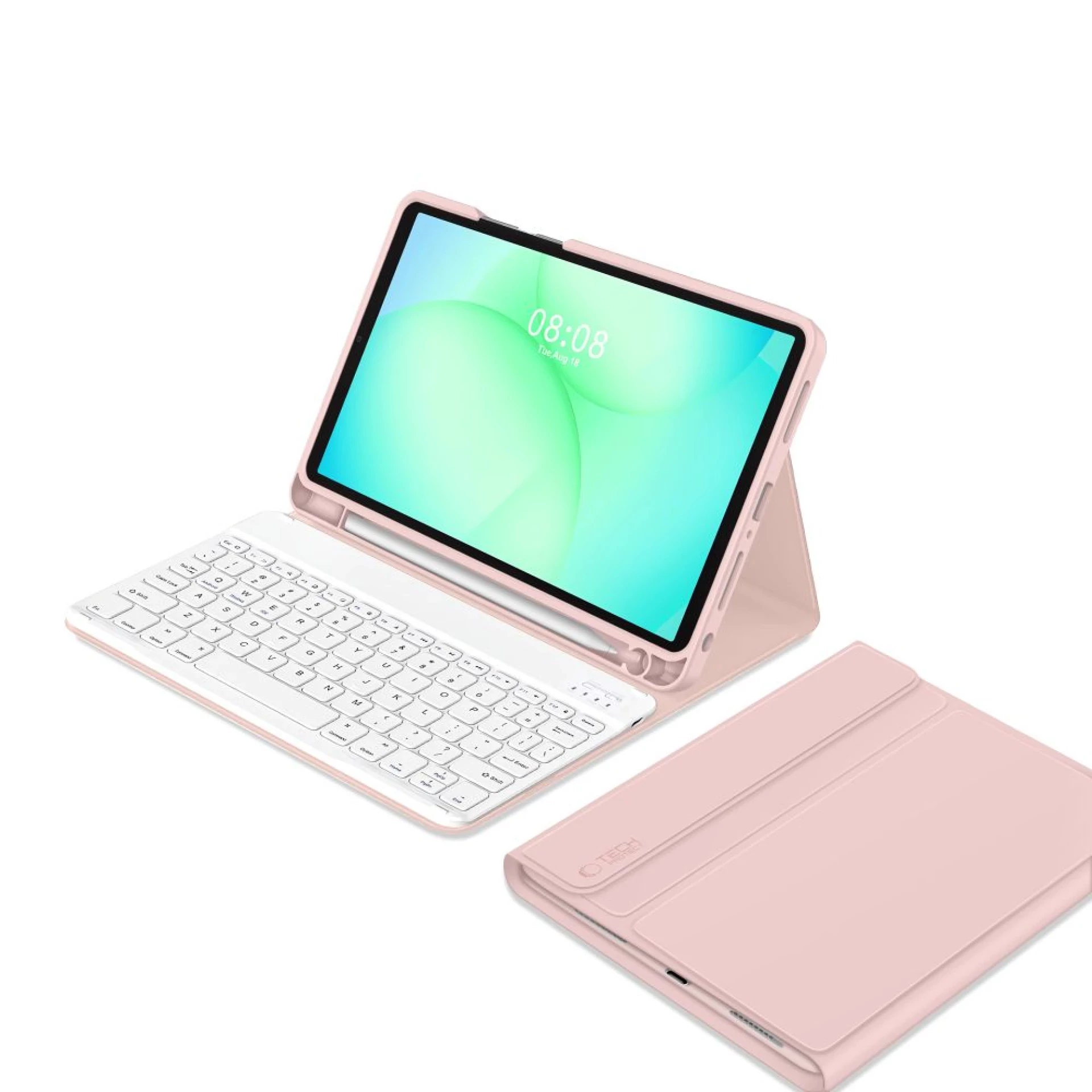 Futrola Tech-Protect SC Pen Case +keyboard za Samsung Tab A9+/A11+ 11.0 roza