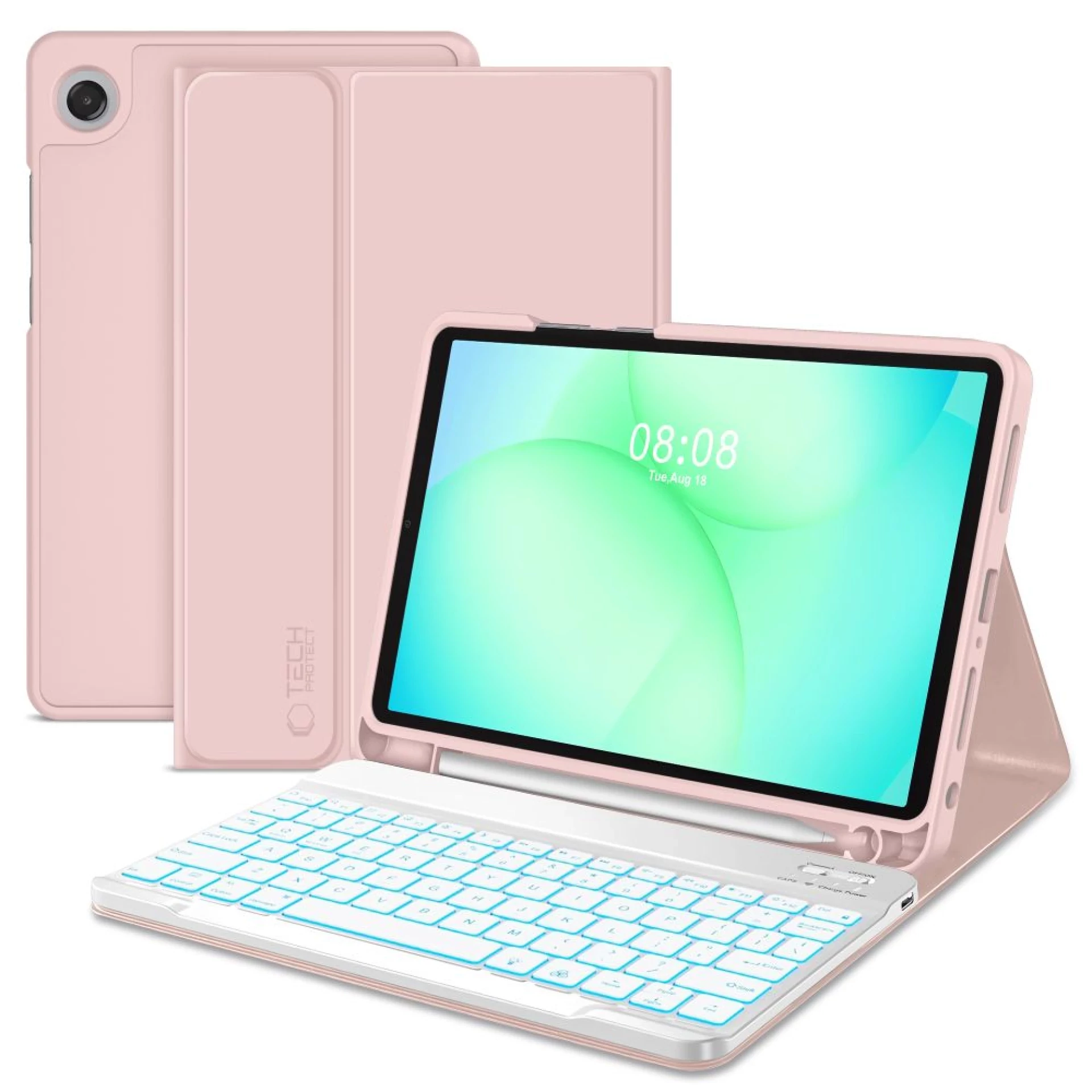 Futrola Tech-Protect SC Pen Case +keyboard za Samsung Tab A9+/A11+ 11.0 roza