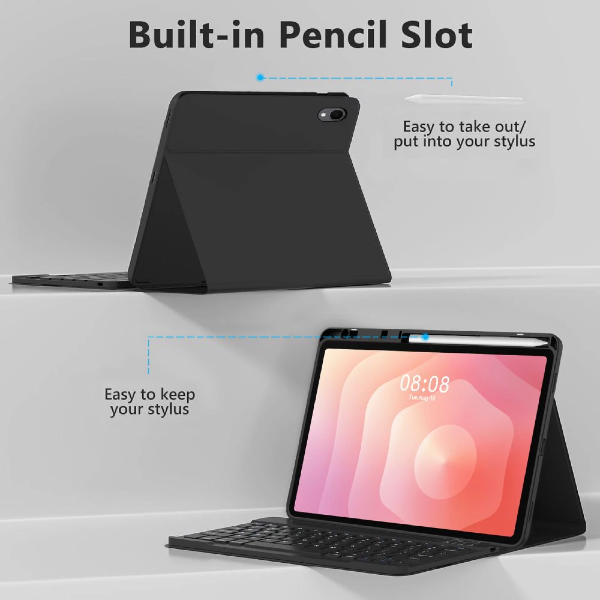 Futrola Tech-Protect SC Pen Case +keyboard za Samsung Tab S11 11.0 X730 crna
