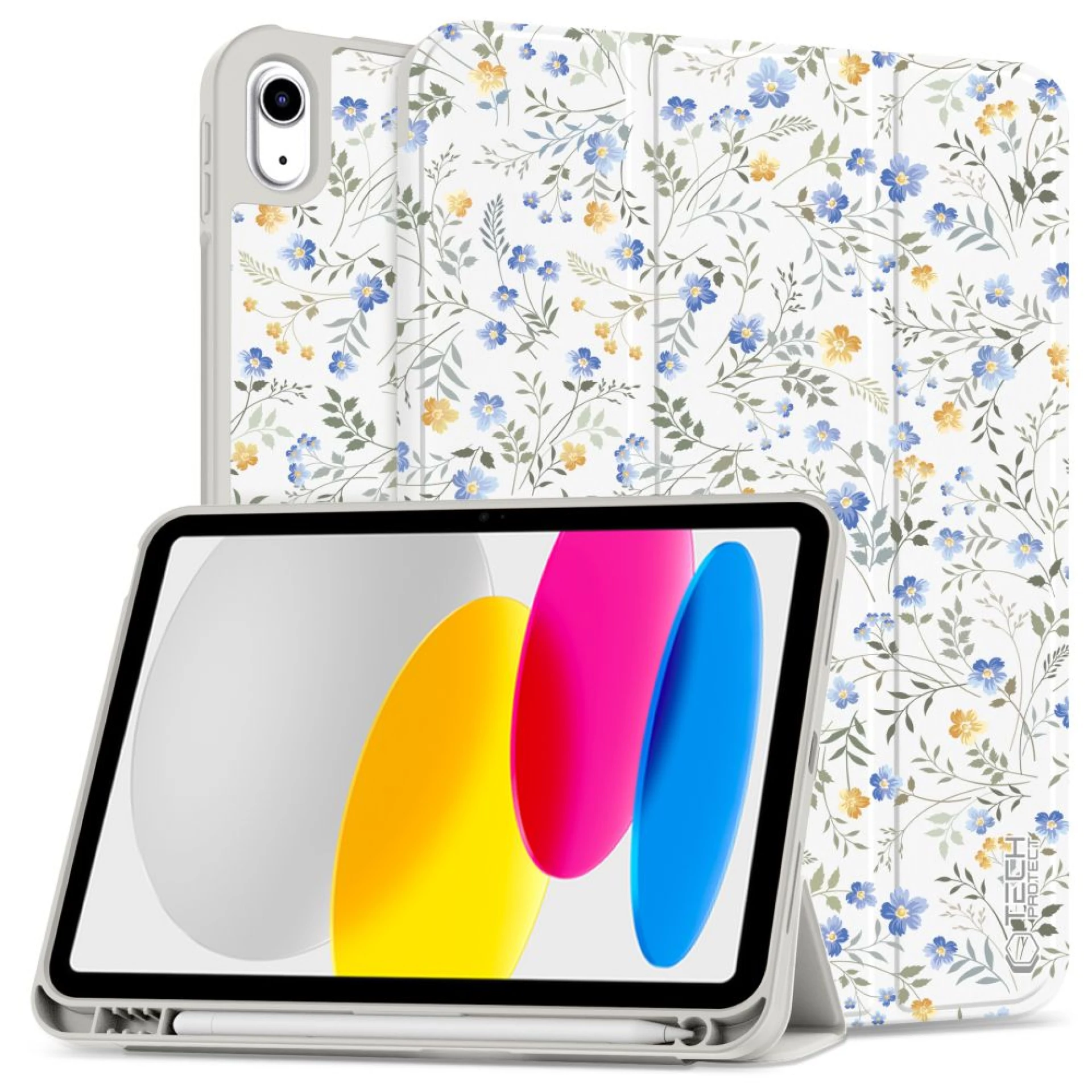 Futrola Tech-Protect SC Pen Case za iPad 10.9 2022/iPad 11.0 2025 Daisies