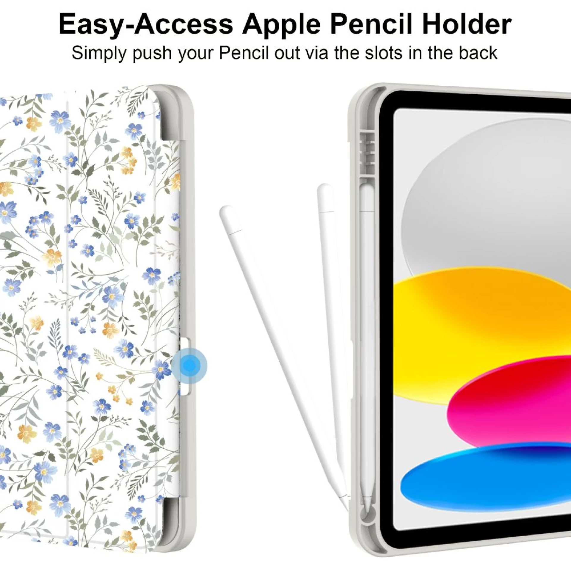 Futrola Tech-Protect SC Pen Case za iPad 10.9 2022/iPad 11.0 2025 Daisies
