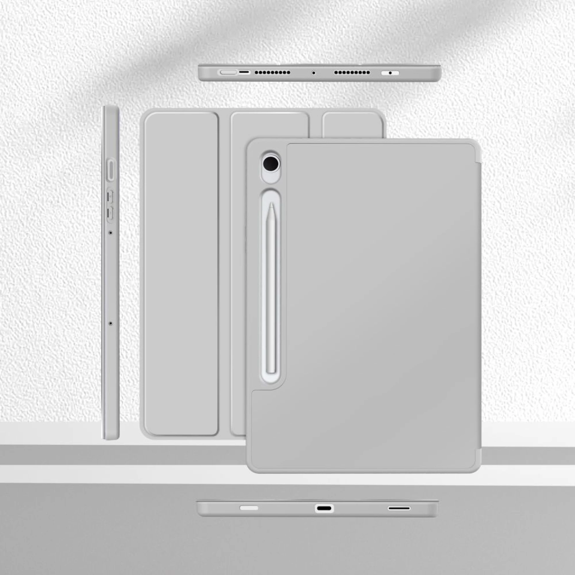 Futrola Tech-Protect SC Pen Case za Samsung Tab S9/S9 FE/S10 FE/S10 Lite siva