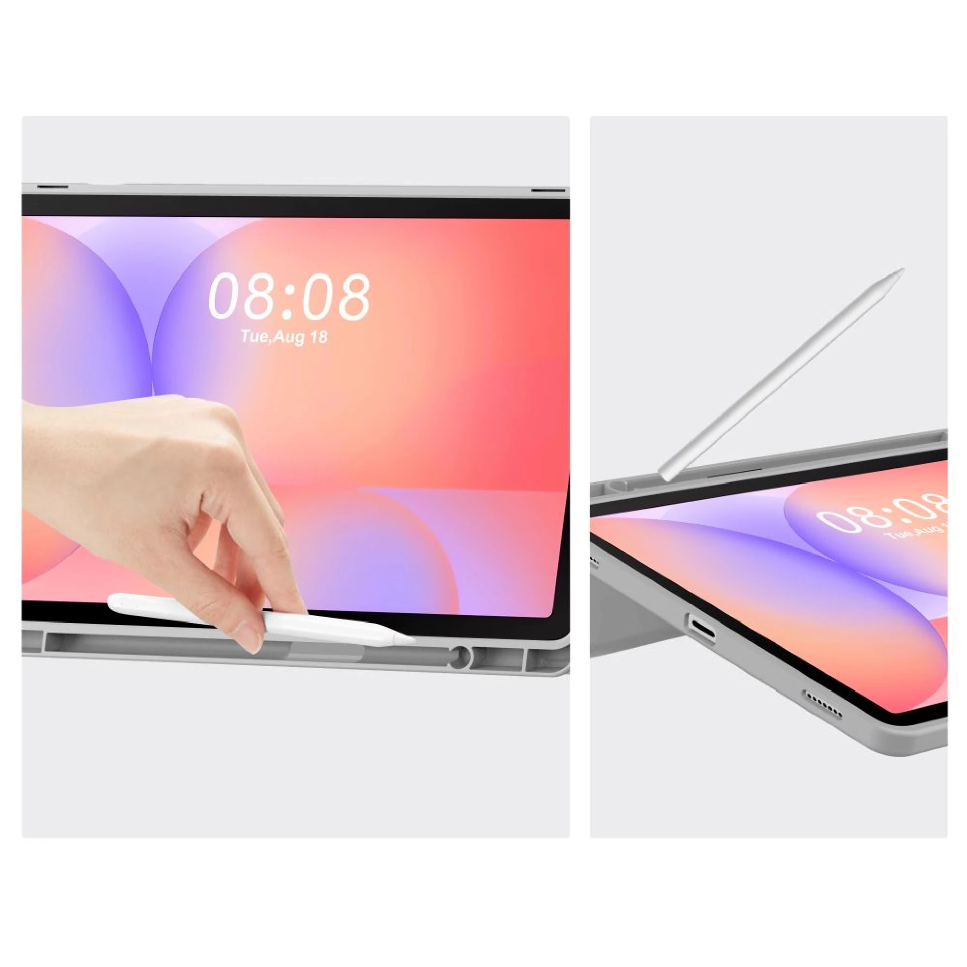 Futrola Tech-Protect SC Pen Case za Samsung Tab S9/S9 FE/S10 FE/S10 Lite siva