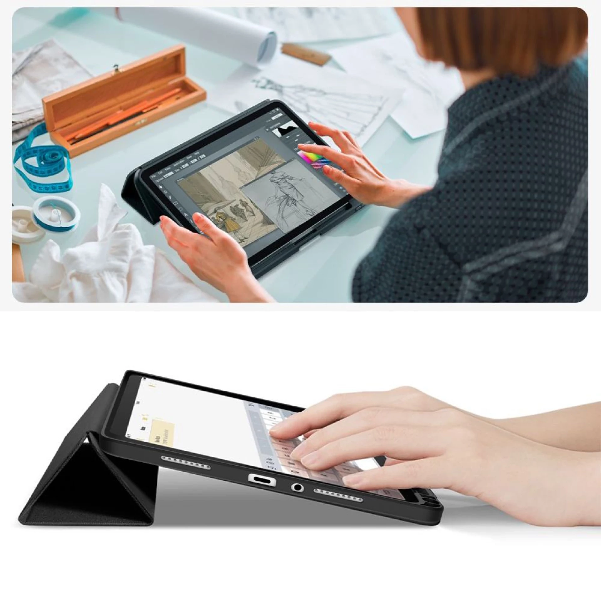 Futrola Tech-Protect SC Pen Case za Xiaomi Redmi Pad 2 11.0 crna