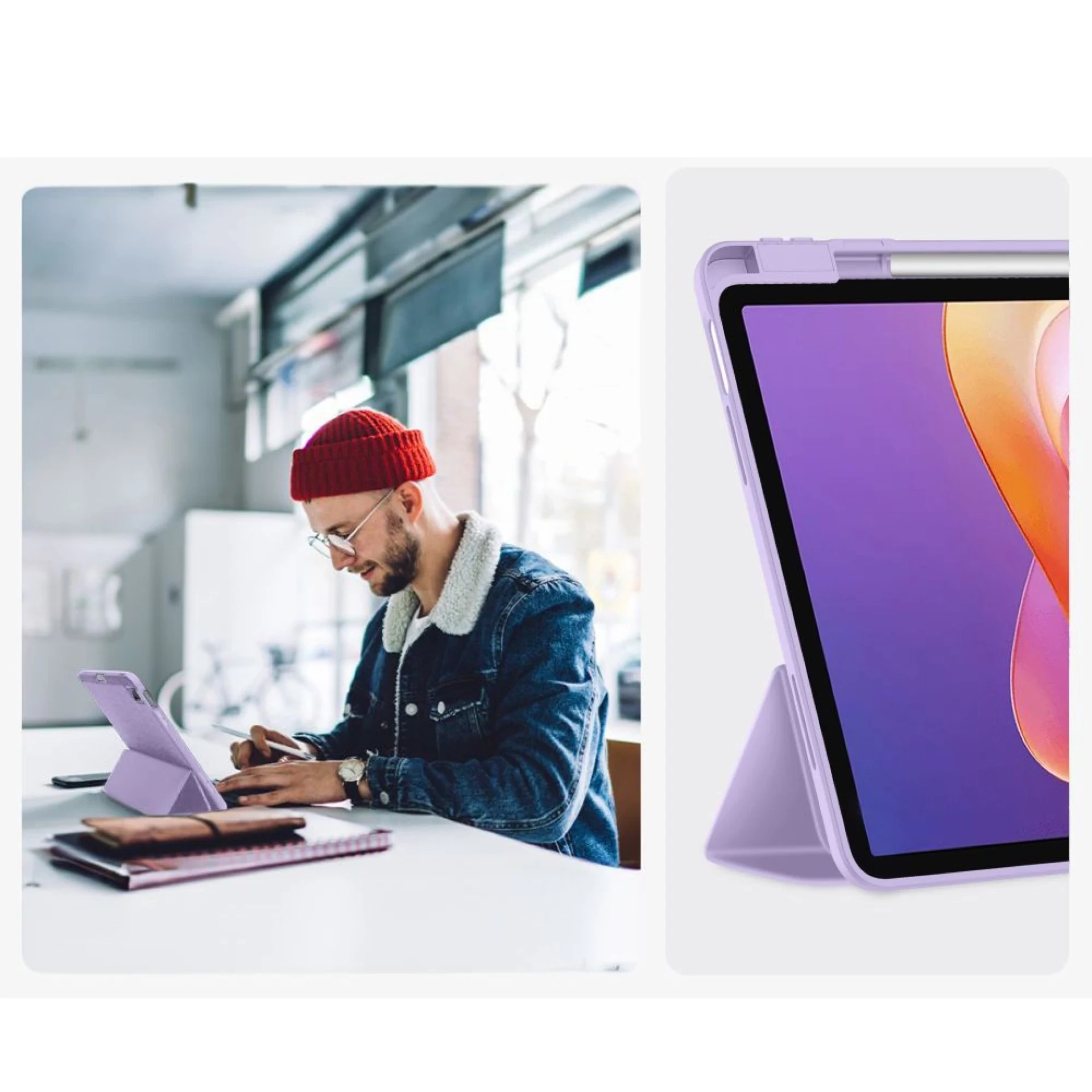 Futrola Tech-Protect SC Pen Case za Xiaomi Redmi Pad 2 11.0 ljubičasta