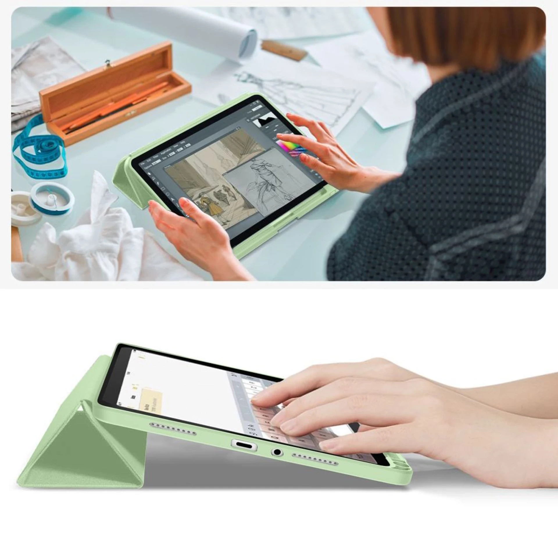 Futrola Tech-Protect SC Pen Case za Xiaomi Redmi Pad 2 11.0 zelena