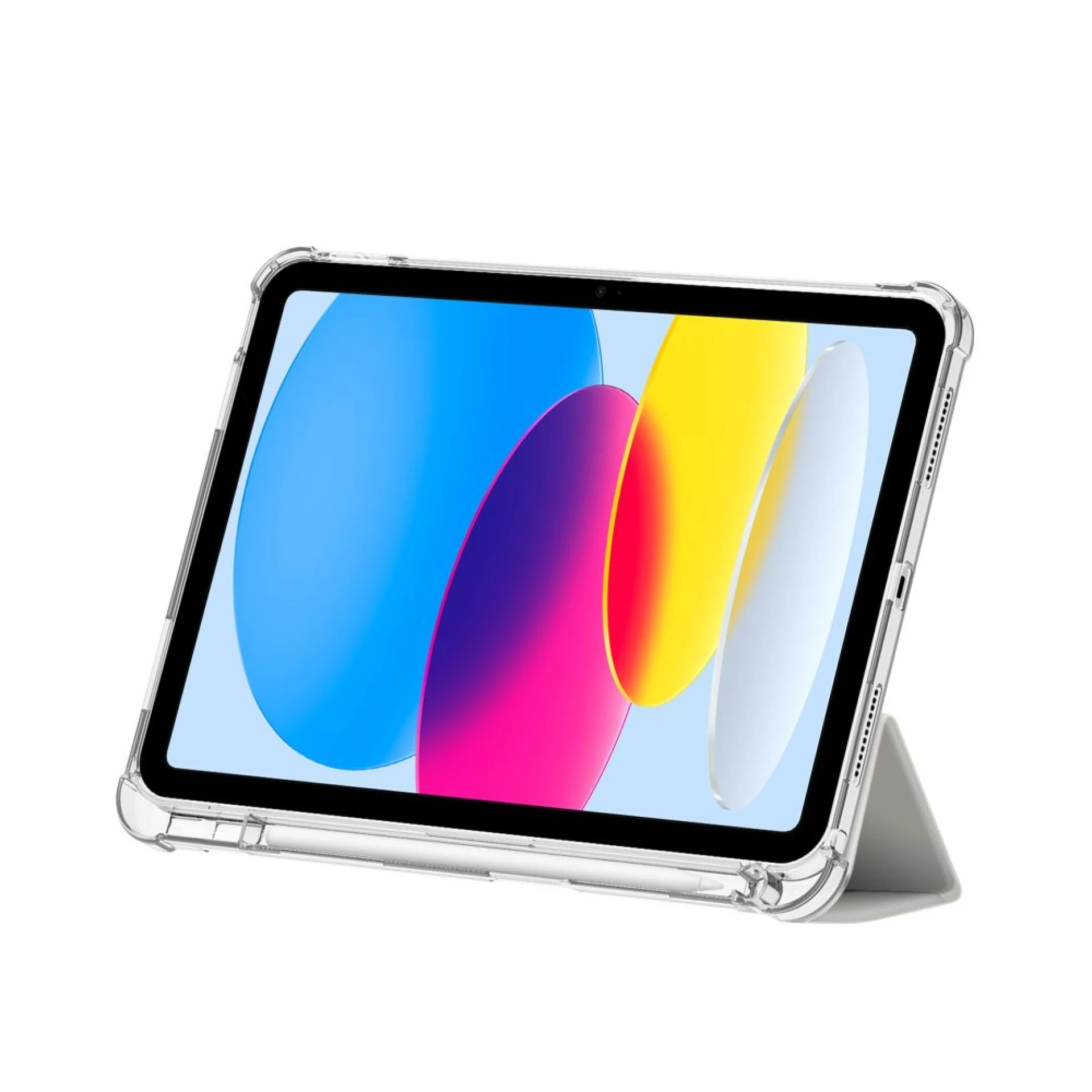 Futrola Tech-Protect SC Pen Hybrid Case za iPad 10.9 2022 siva transparent