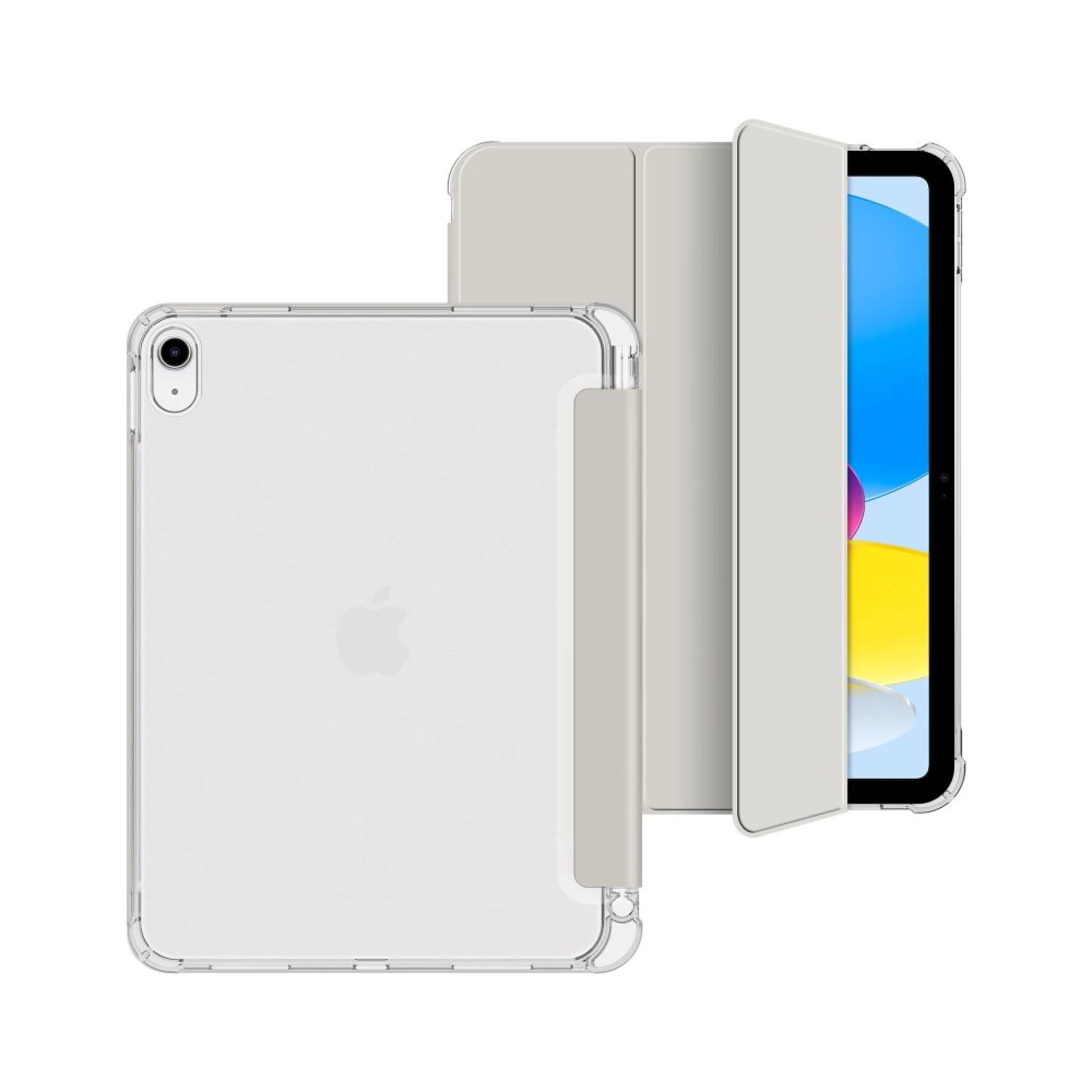 Futrola Tech-Protect SC Pen Hybrid Case za iPad 10.9 2022 siva transparent