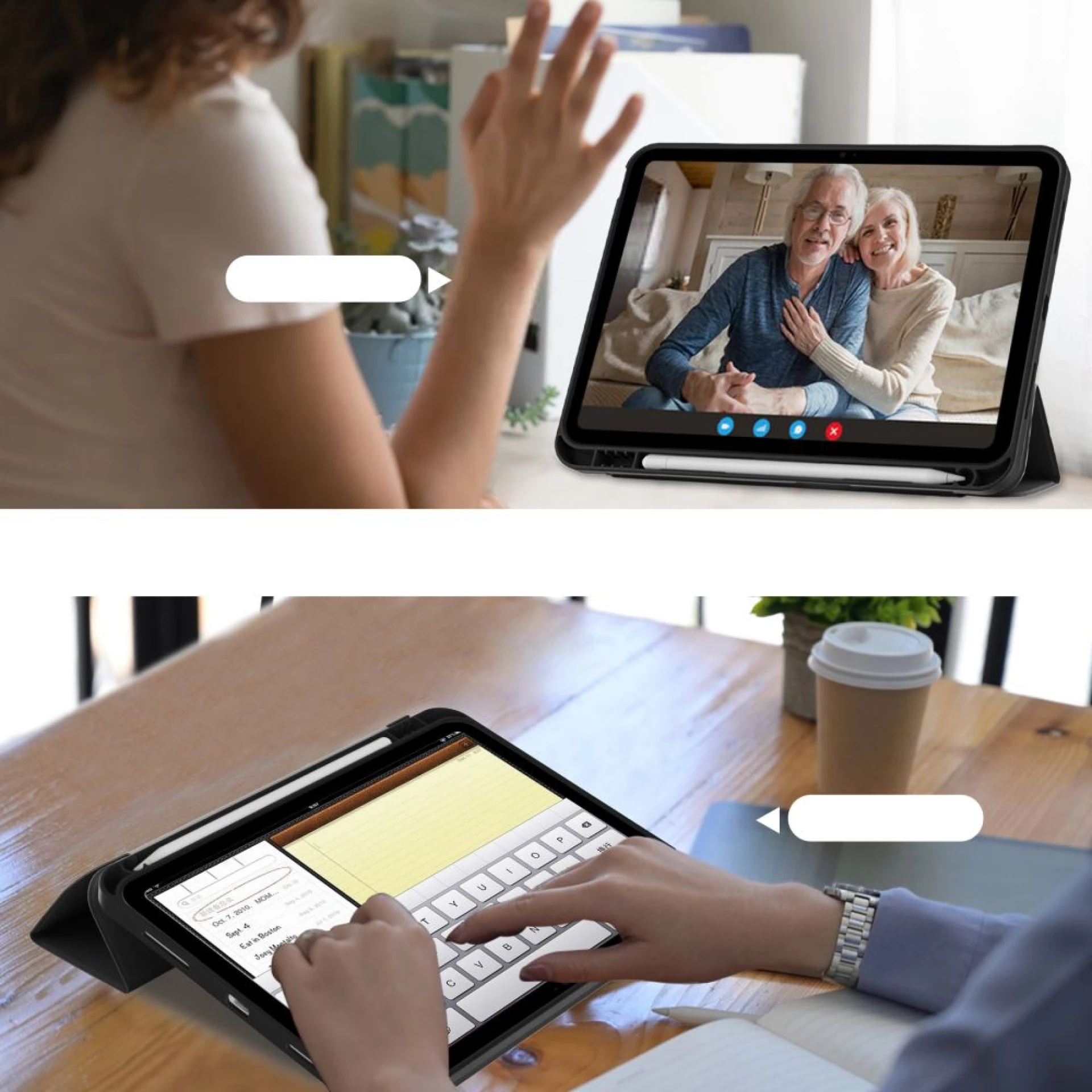 Futrola Tech-Protect Smart Case za iPad 10.9 2022 crna