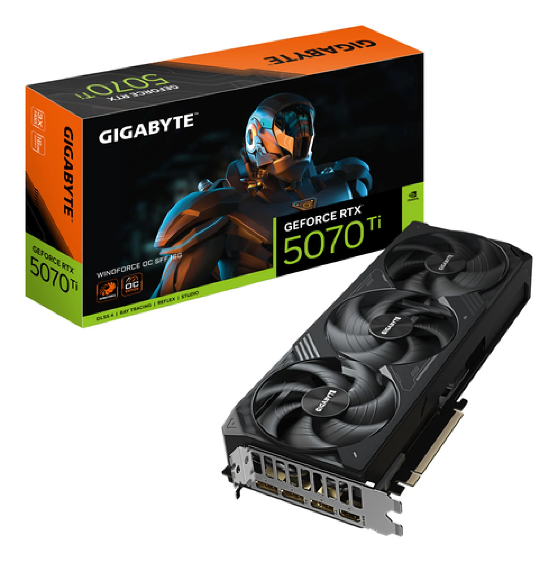 Gigabyte 5070 Ti Windforce OCSFF 16GB GDDR7, 256-bit3xDP, 1xHDMI
