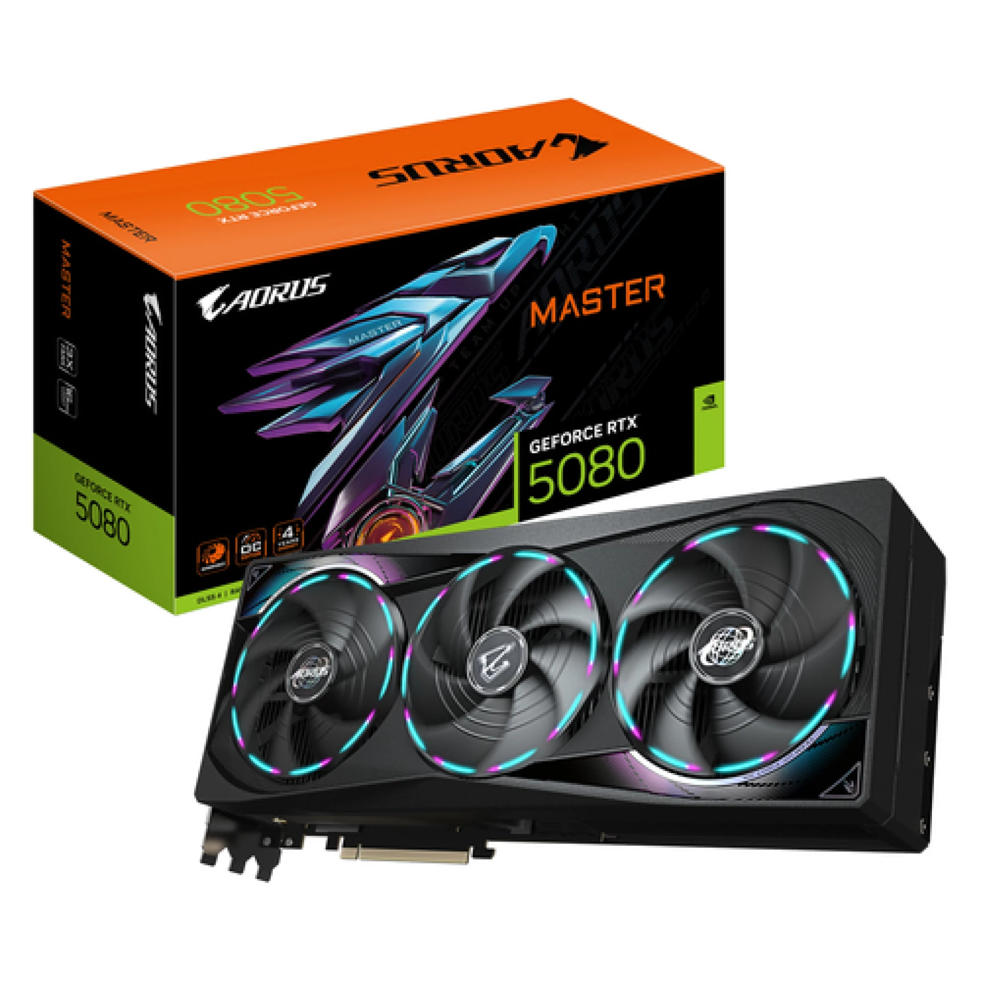 Gigabyte 5080 Aorus Master 16G16GB, GDDR7, 256-bit,3x DP, 1x HDMI