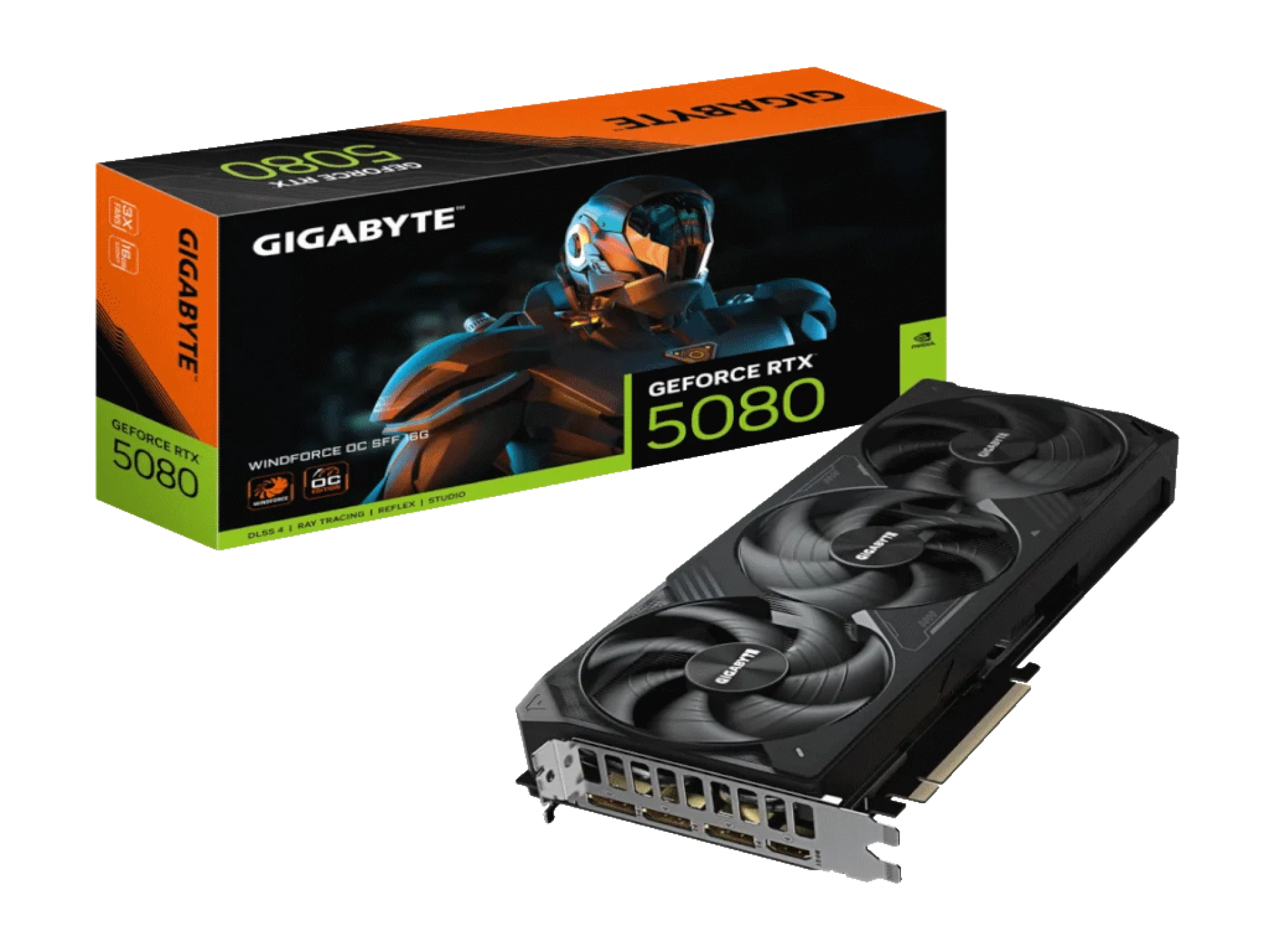Gigabyte 5080 Windforce OC 16GSFF, 16GB, GDDR7, 256-bit,3xDP, 1x HDMI
