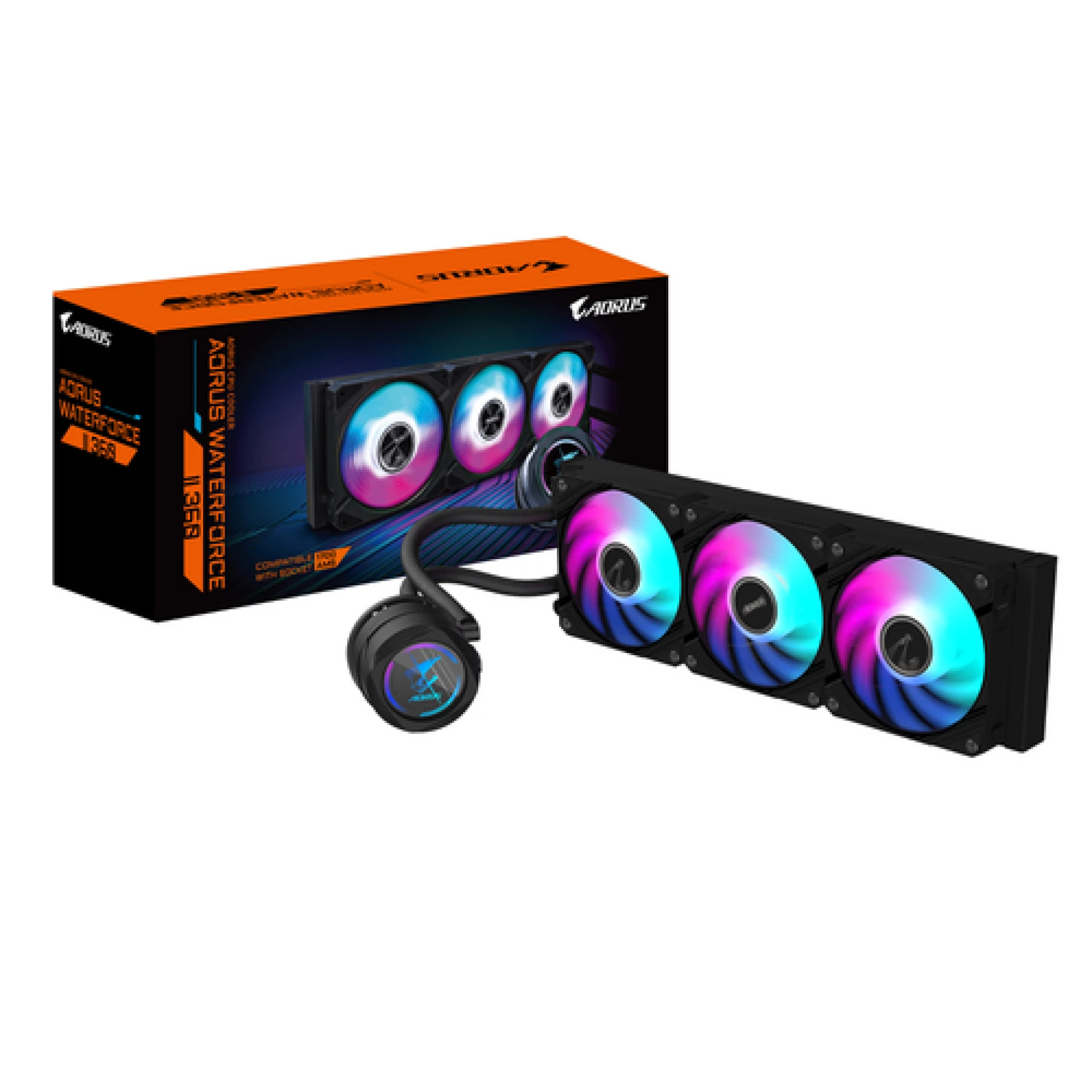 Gigabyte Aorus WF II 360mm G2Liquid Cooler, ARGB