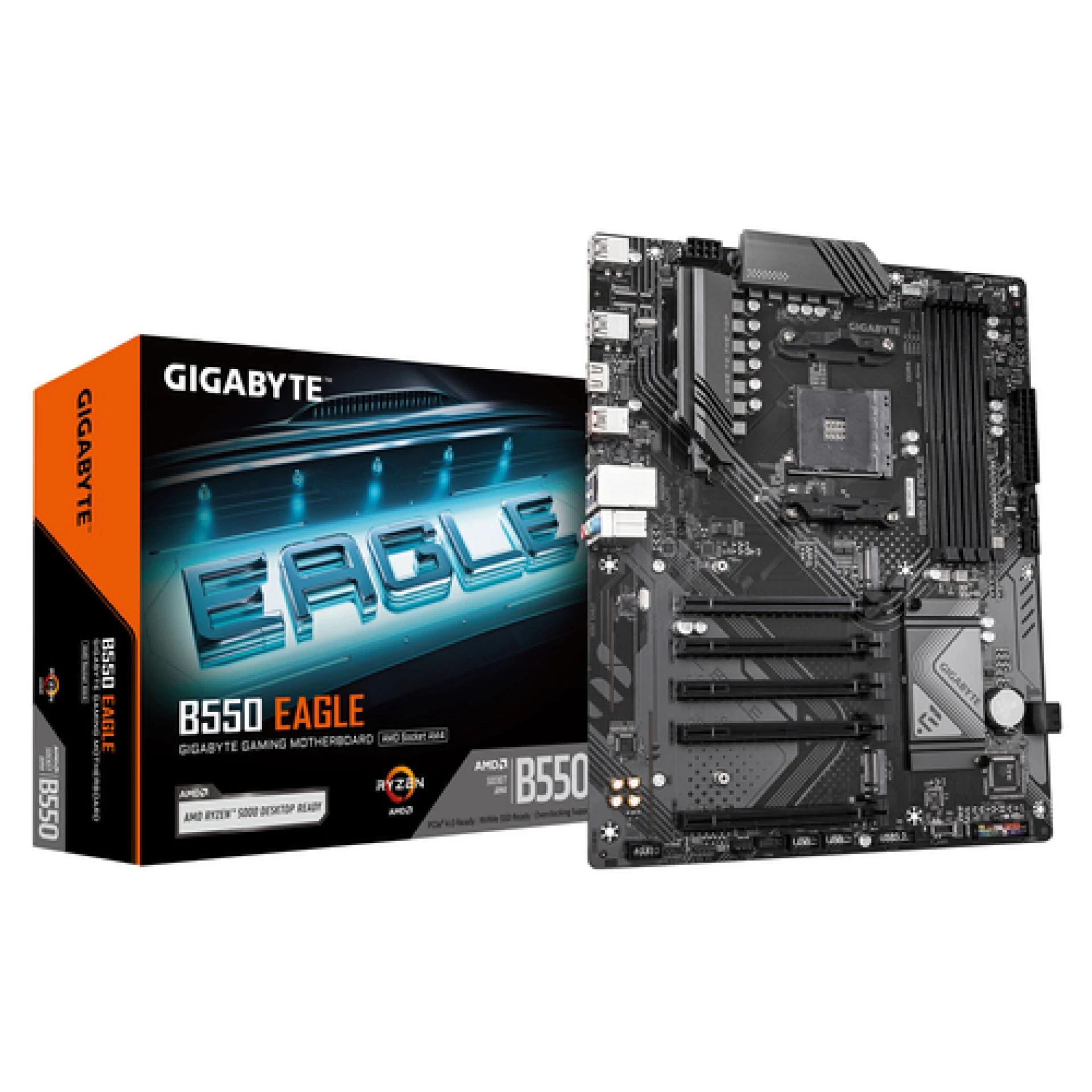 Gigabyte MB B550 EagleAM4, 4x DDR4, 4x SATA2x M.2, 1x HDMI, 6x USB, ATX