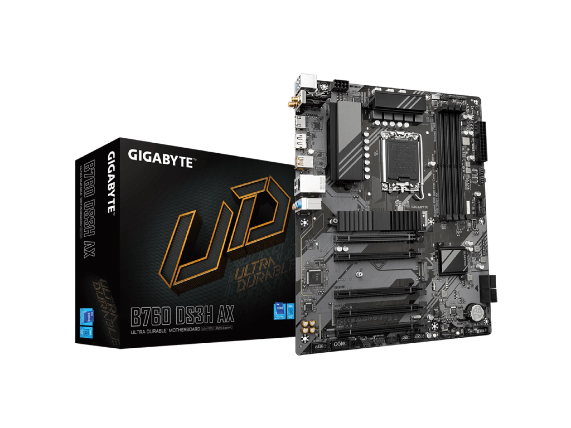 Gigabyte MB B760 DS3H AX DDR5LGA1700; 4xDDR5; 2xM.2, 4xSATA6xUSB; HDMI, DP; WIFI; ATX