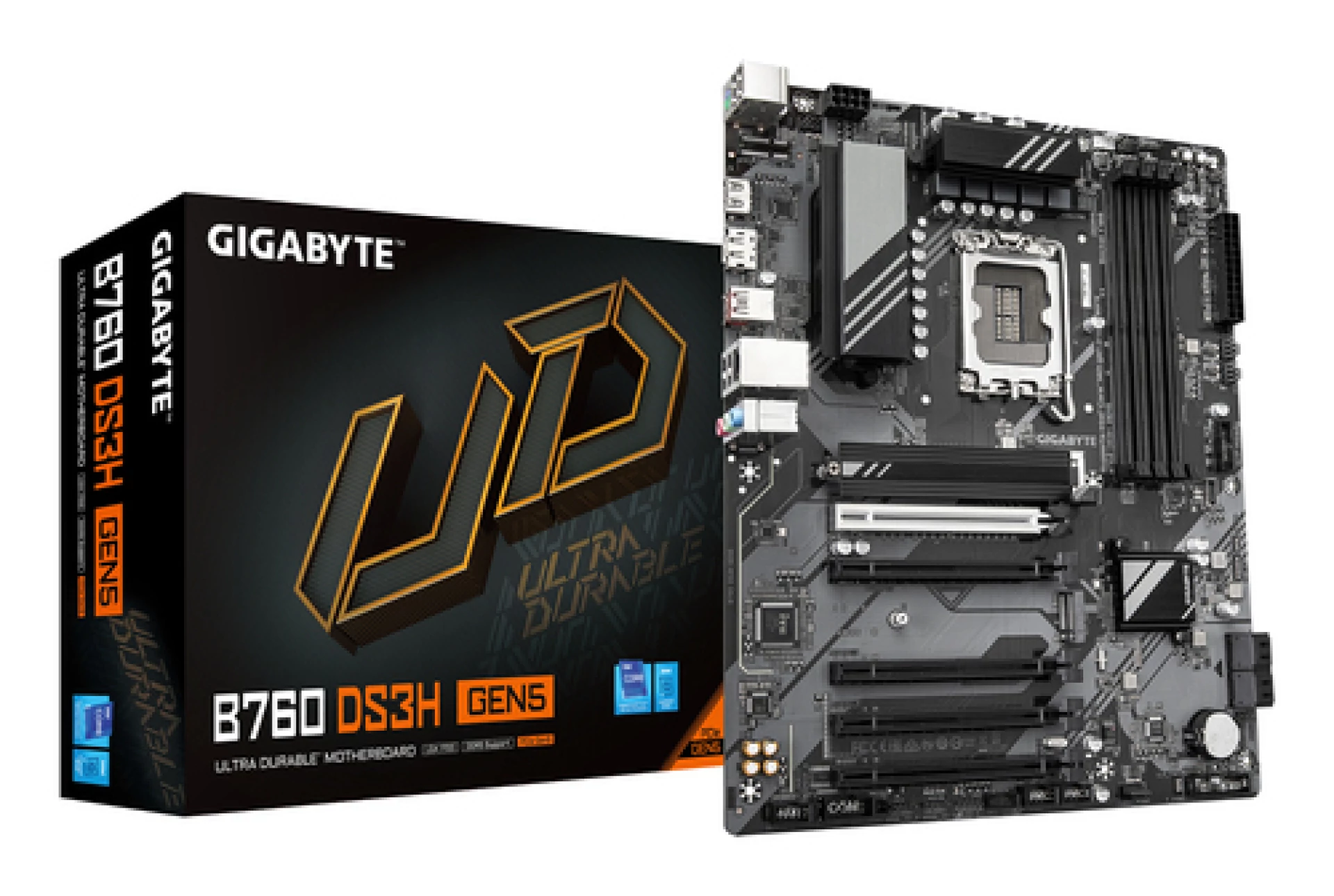 Gigabyte MB B760 DS3H GEN5 LGA1700; 4xDDR5;2xM.2, 4xSATA 6xUSB; HDMI, DP; ATX