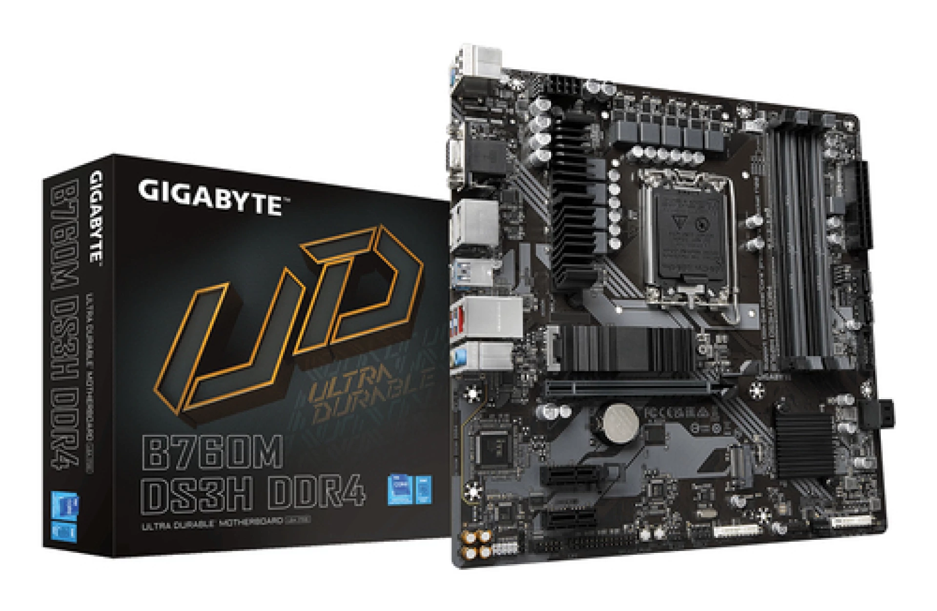Gigabyte MB [B760M DS3H DD4]LGA1700; 4xDDR4; 2xM.2; 4xSATA4xSATA; 6xUSB; HDMI, 2xDP; mATX