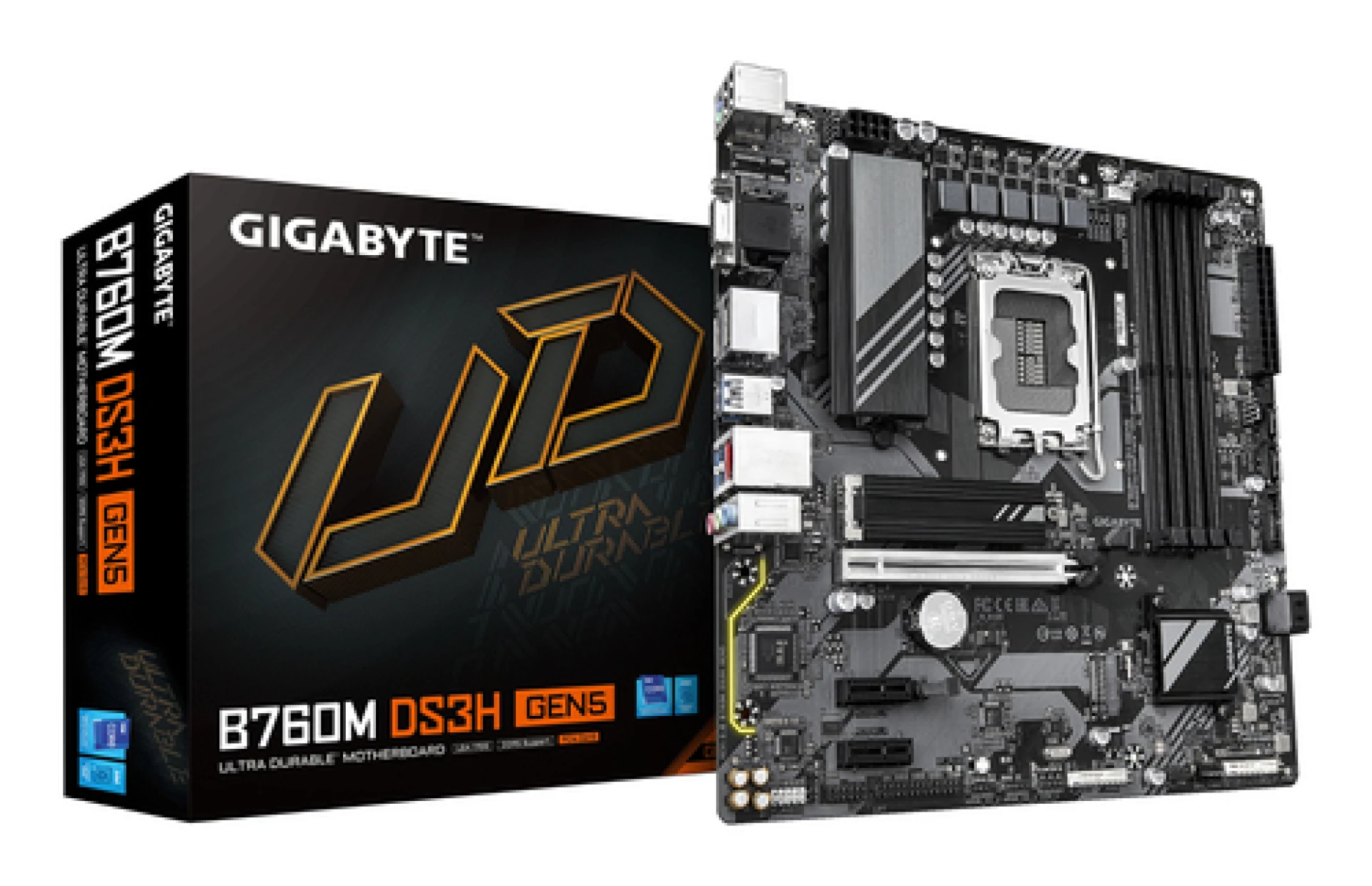 Gigabyte MB B760M DS3H GEN5 LGA1700; 4xDDR5; 2xM.2,4xSATA 12xUSB; D-Sub, HDMI, 2xDP; mATX