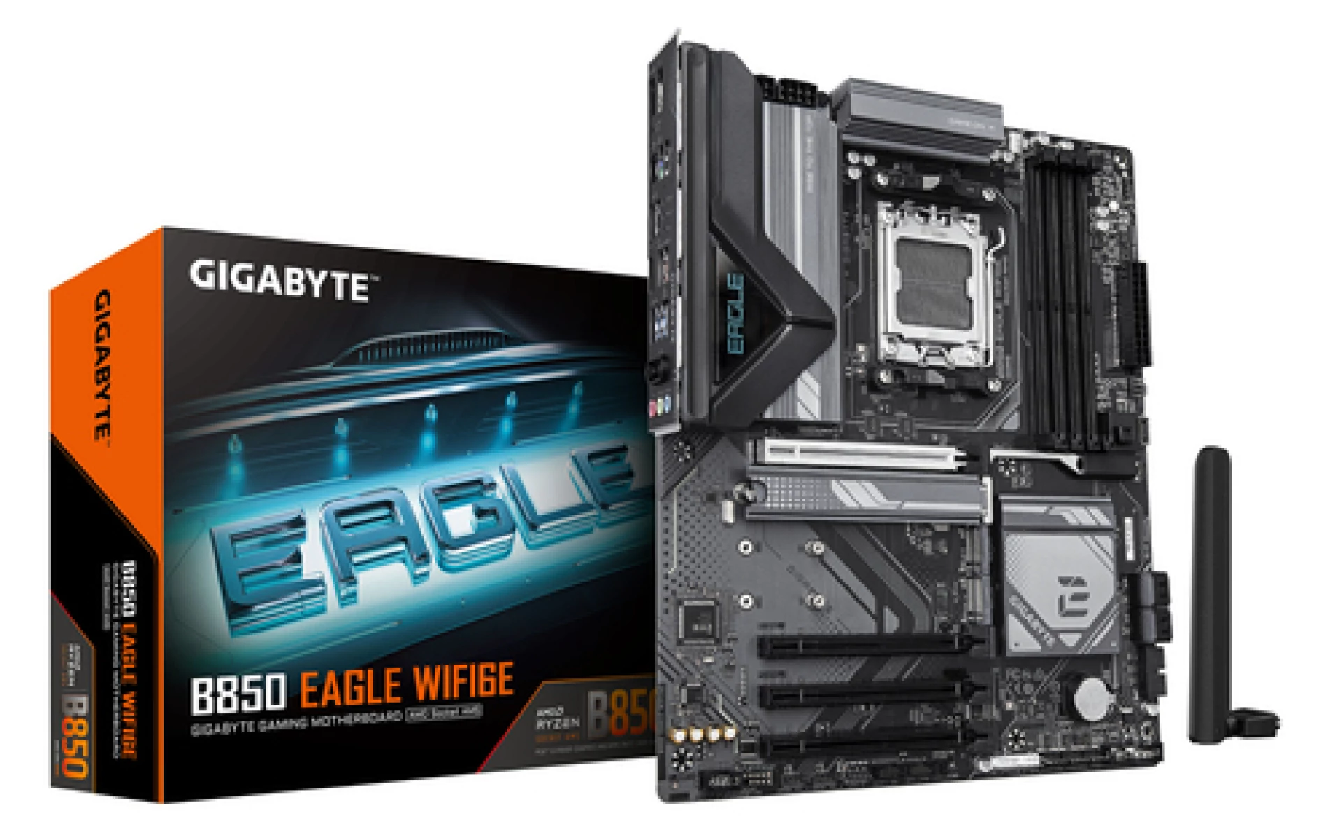 Gigabyte MB B850 Eagle WIFI6EAM5; 4xDDR5; 3xM.2; 4xSATA8xUSB; HDMI, DP; USB Type-C, ATX;