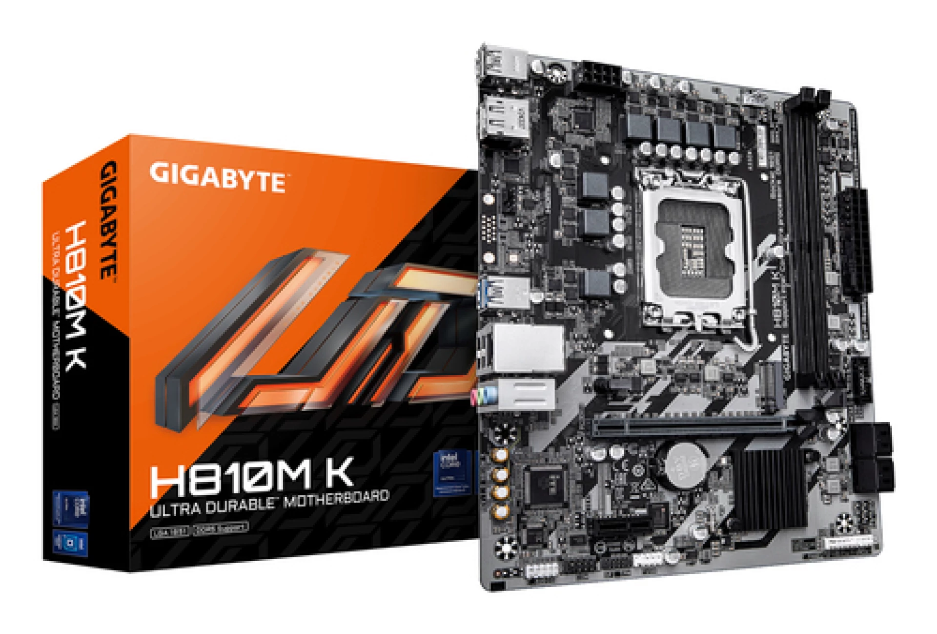 Gigabyte MB H810M K DDR5 LGA1851, 2x DDR5,1xM.2,4xSATA 6x USB, HDMI, DP, mATX