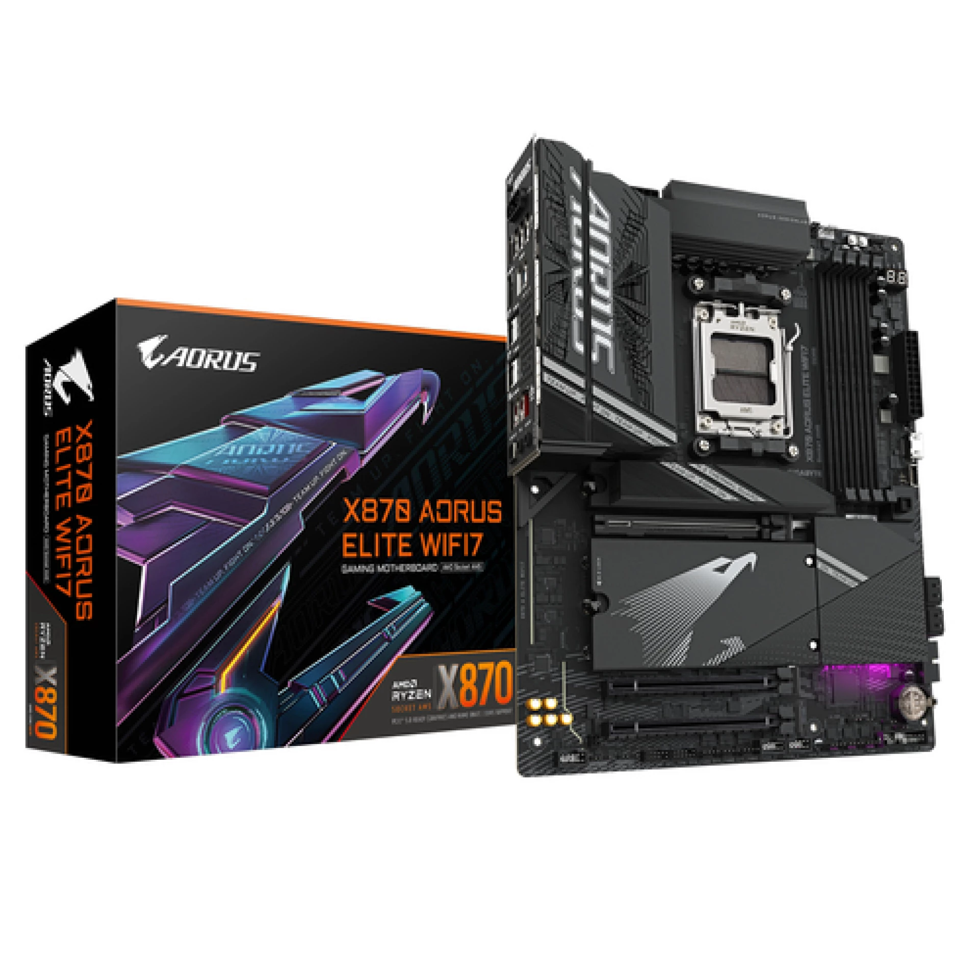 Gigabyte MB X870 A Elite WIFI7AM5; 4xDDR5; 4xM.2; 4xSATA12xUSB; WIFI; ATX; RAID