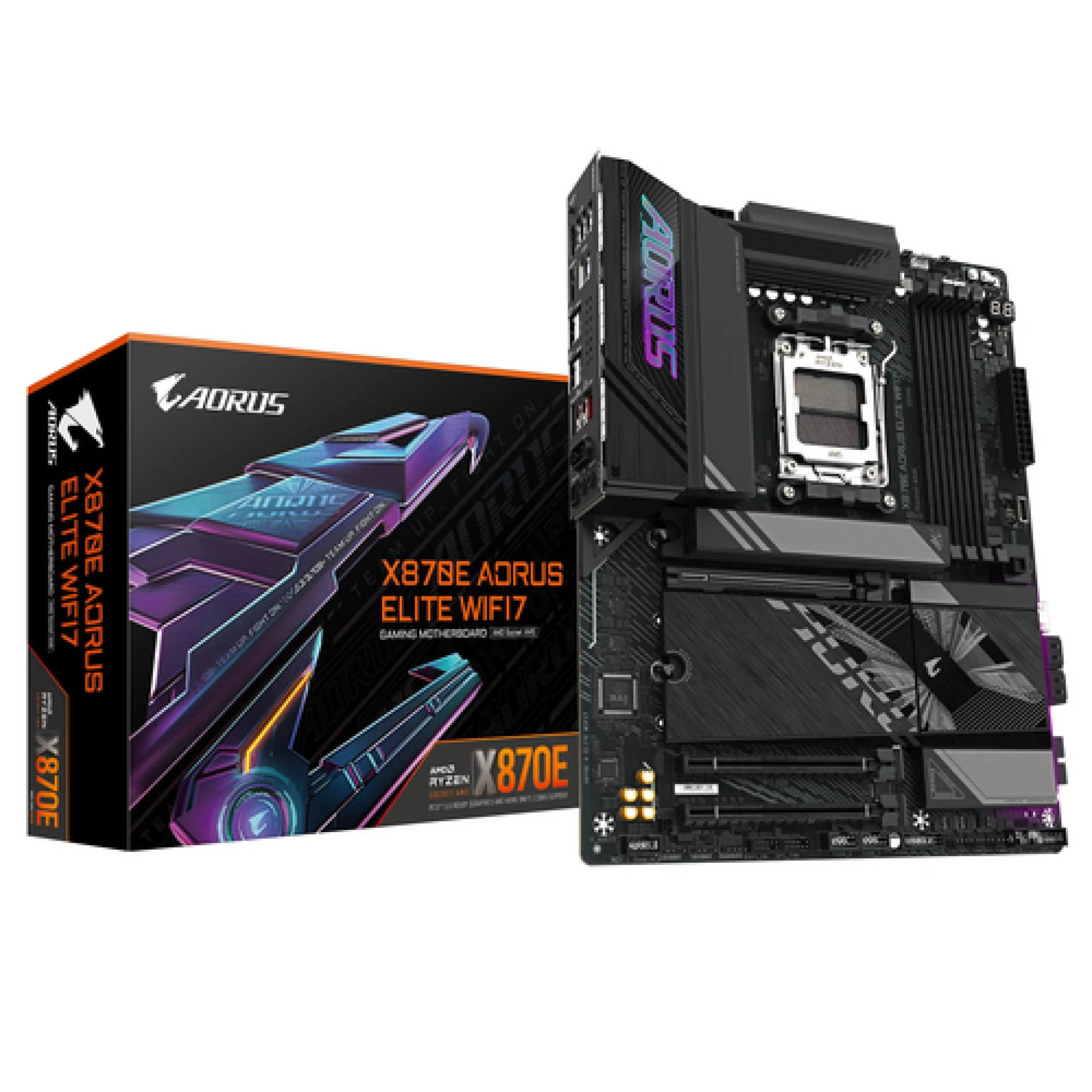 Gigabyte MB X870E Aorus EliteAM5, 4x DDR5, 4x M.2, 4xSATA2x HDMI, 2x DP, 12x USB, ATX