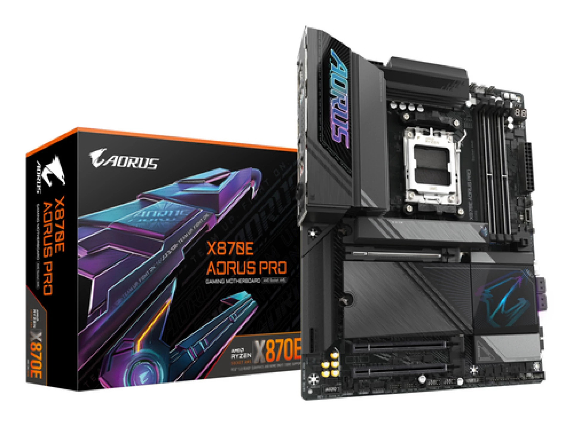 Gigabyte MB X870E AORUS PRO AM5, 4x DDR5, 4x M.2, 4xSATA 2x HDMI, 10x USB, ATX