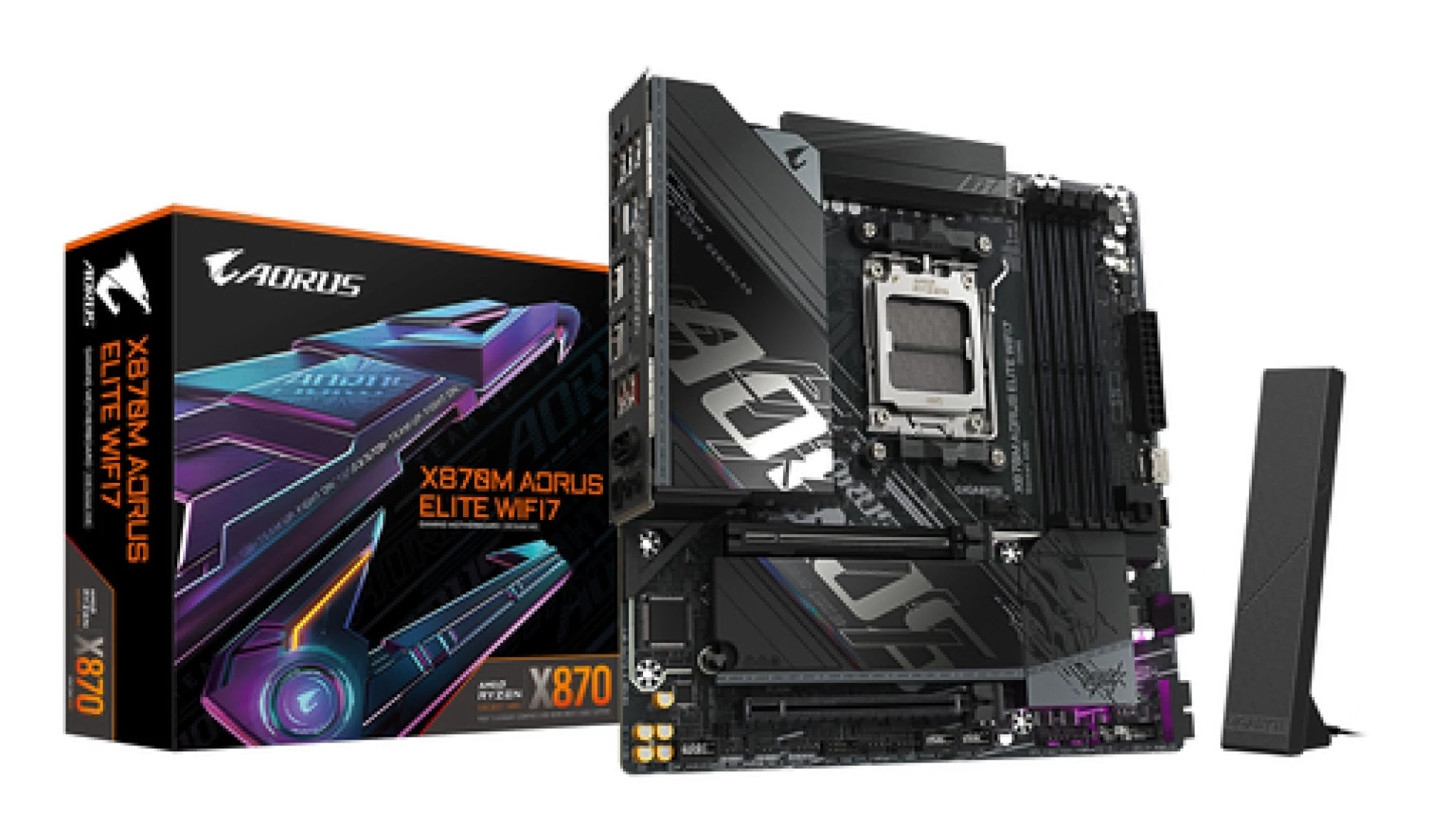 Gigabyte MB X870M AORUS ELITE AM5, 4x DDR5, 2x M.2, 2xSATA 2x HDMI, 12x USB, mATX
