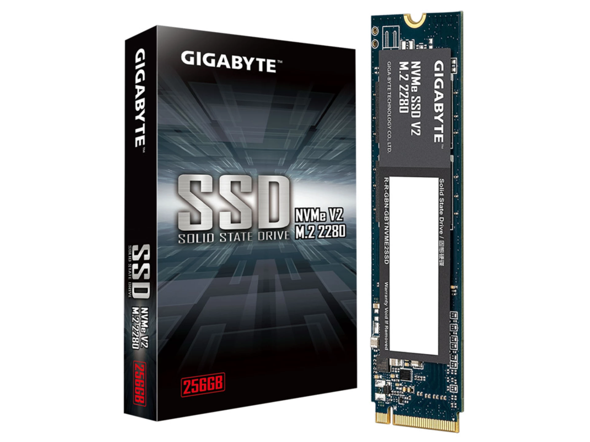 Gigabyte NVMe SSD V2 256GB M.2 2280, PCI-Express 3.0 R: 3200MB/s, W: 1200MB/s