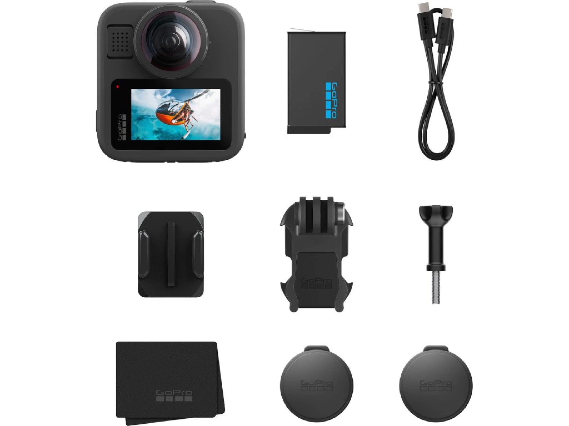 Go Pro Max2 8K kamera, 1960 mAh Enduro baterija, vodootporna do 5m
