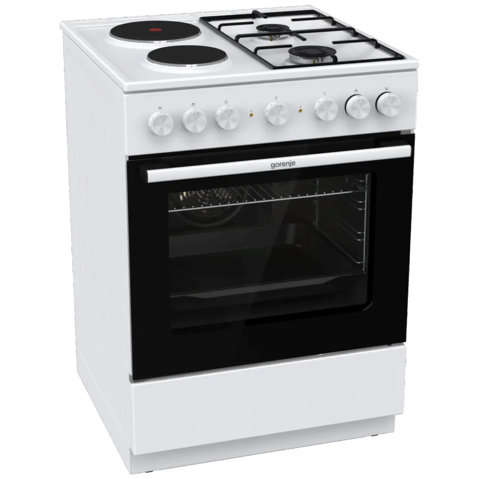 Gorenje Kombinirani štednjak, pećnica 71 l, 5800W, A - GK6B40WG