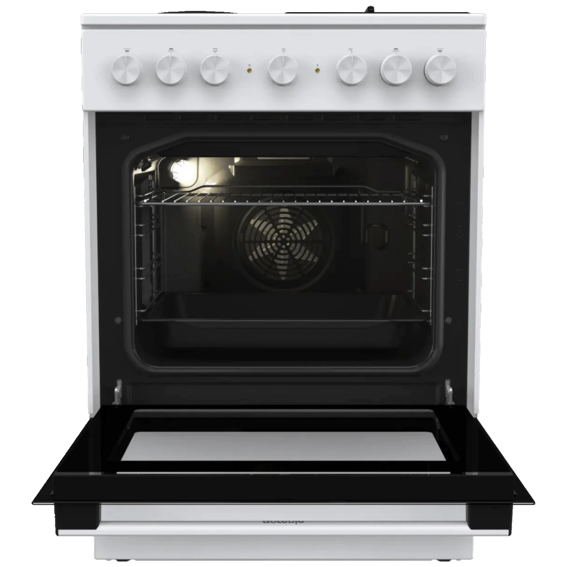 Gorenje Kombinirani štednjak, pećnica 71 l, 5800W, A - GK6B40WG