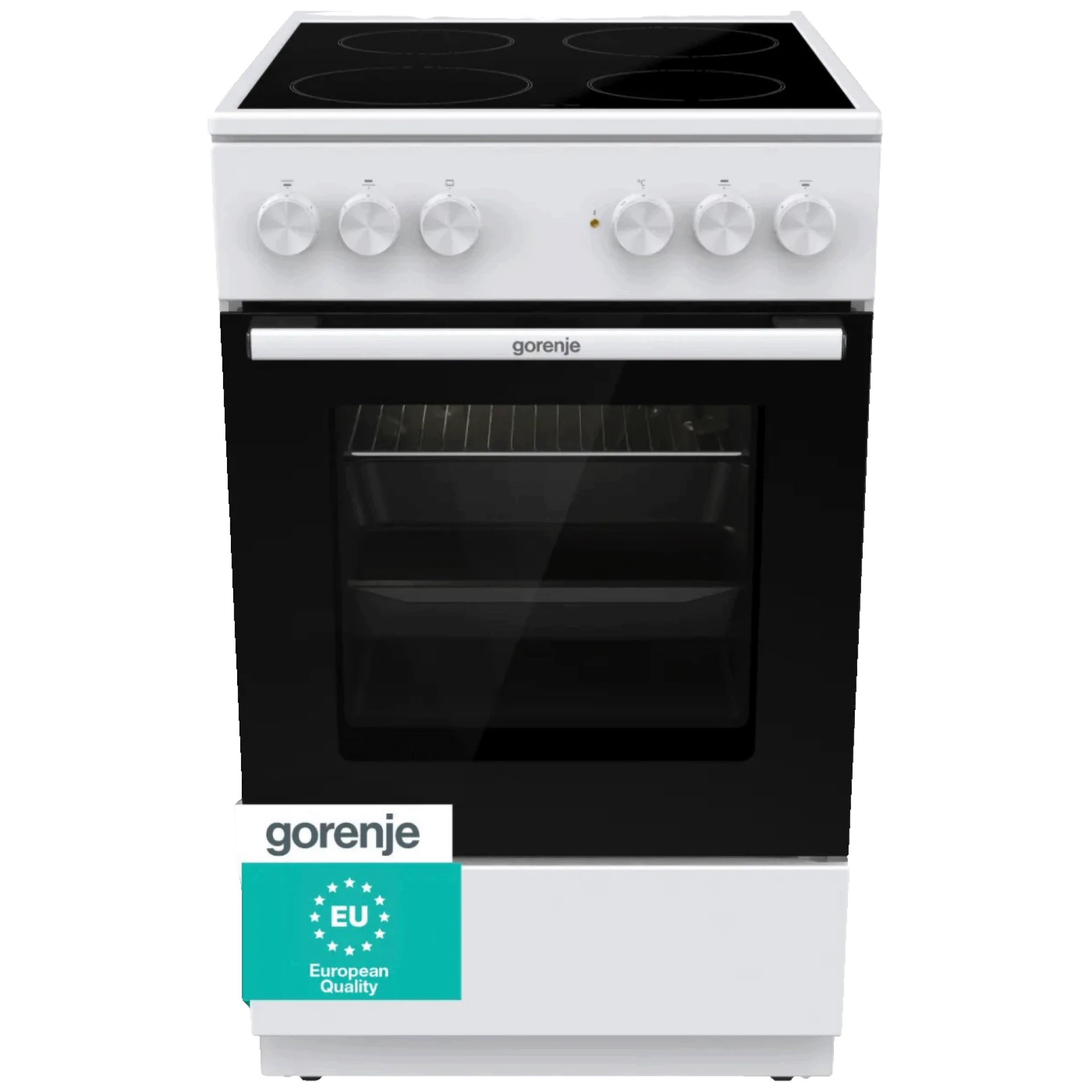 Gorenje Štednjak, 4 staklokeramička ploča, 8600W, pećnica 74 lit, A - GEC5A20WG