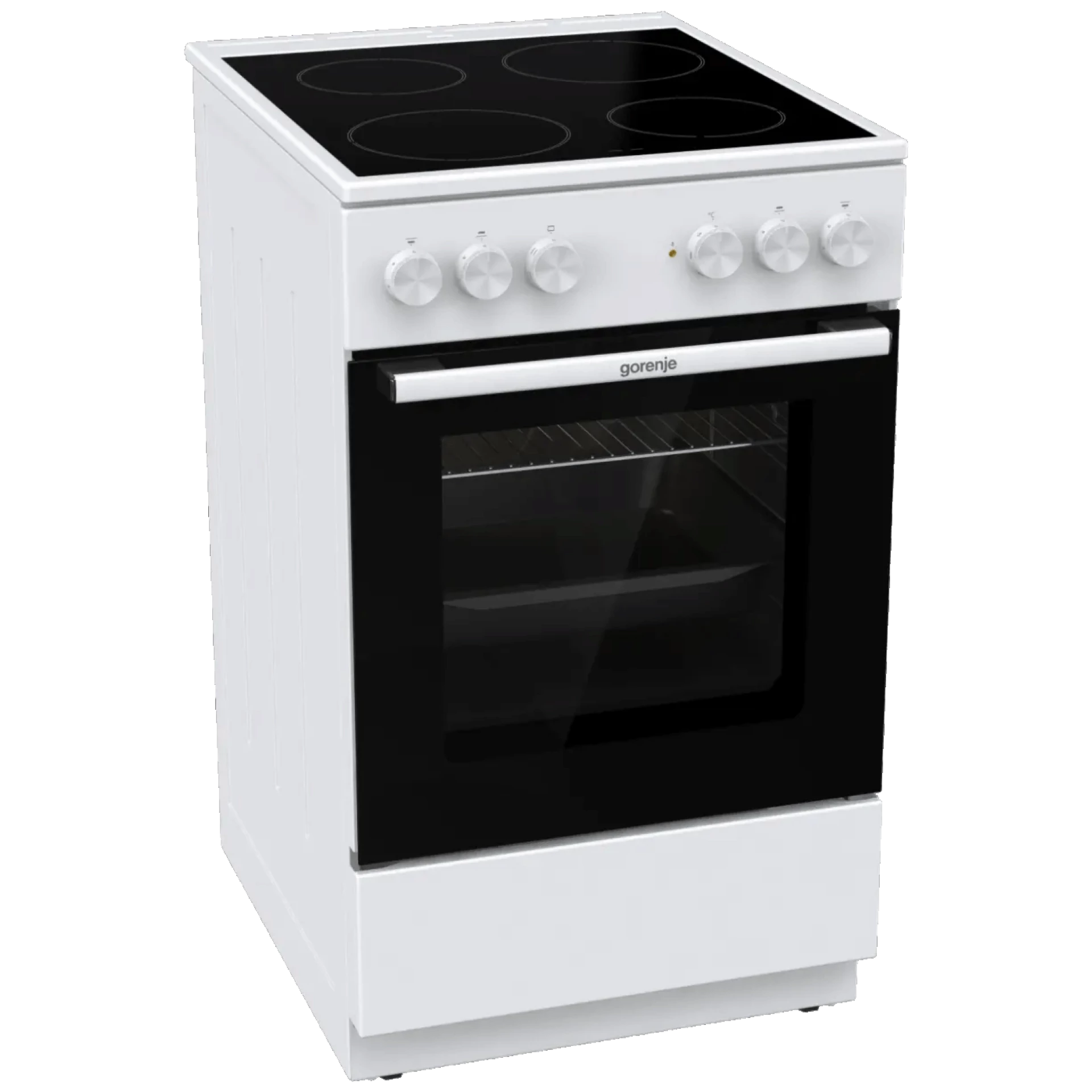 Gorenje Štednjak, 4 staklokeramička ploča, 8600W, pećnica 74 lit, A - GEC5A20WG
