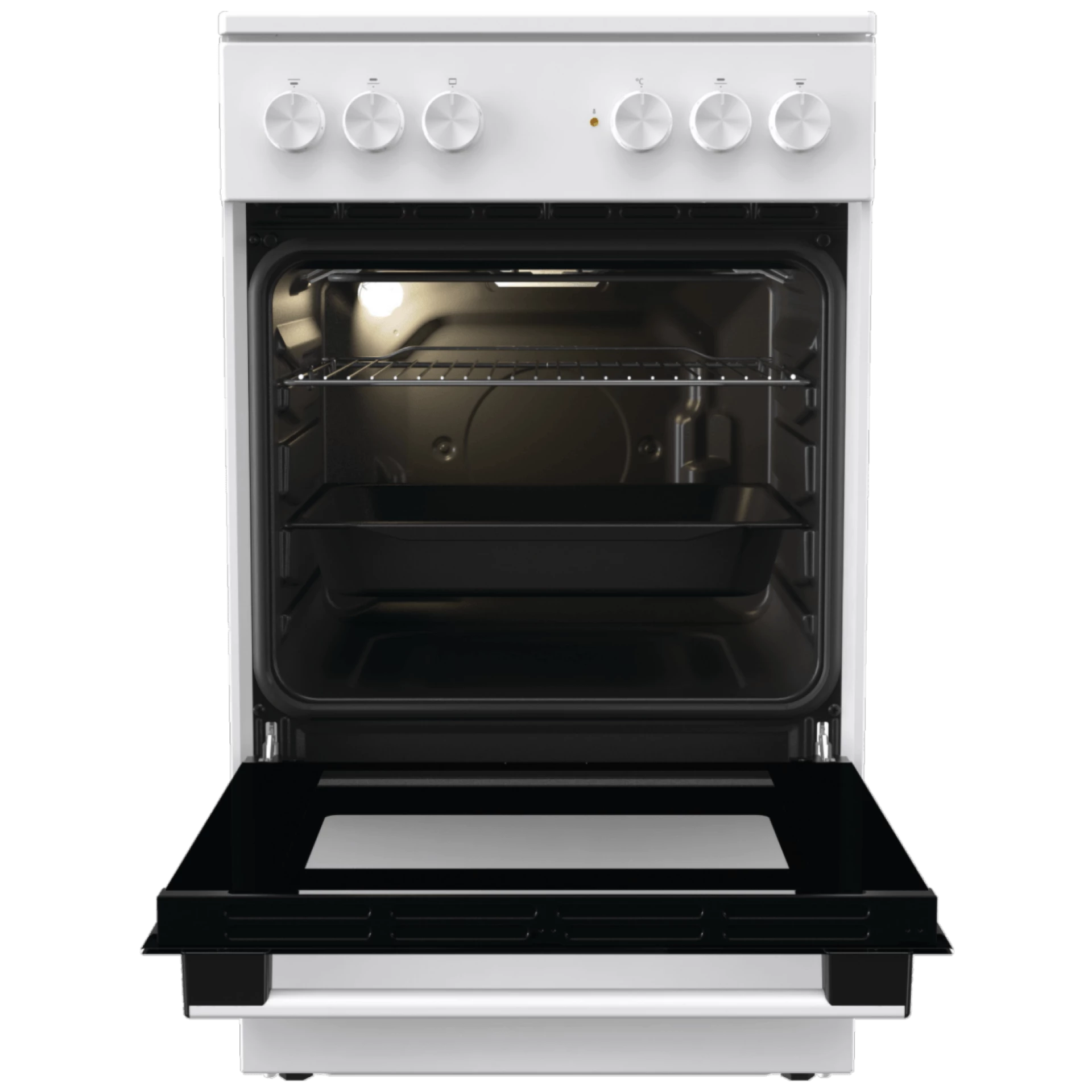 Gorenje Štednjak, staklokeramička ploča, 8000W, pećnica 68 lit, A - GEC5A11WG