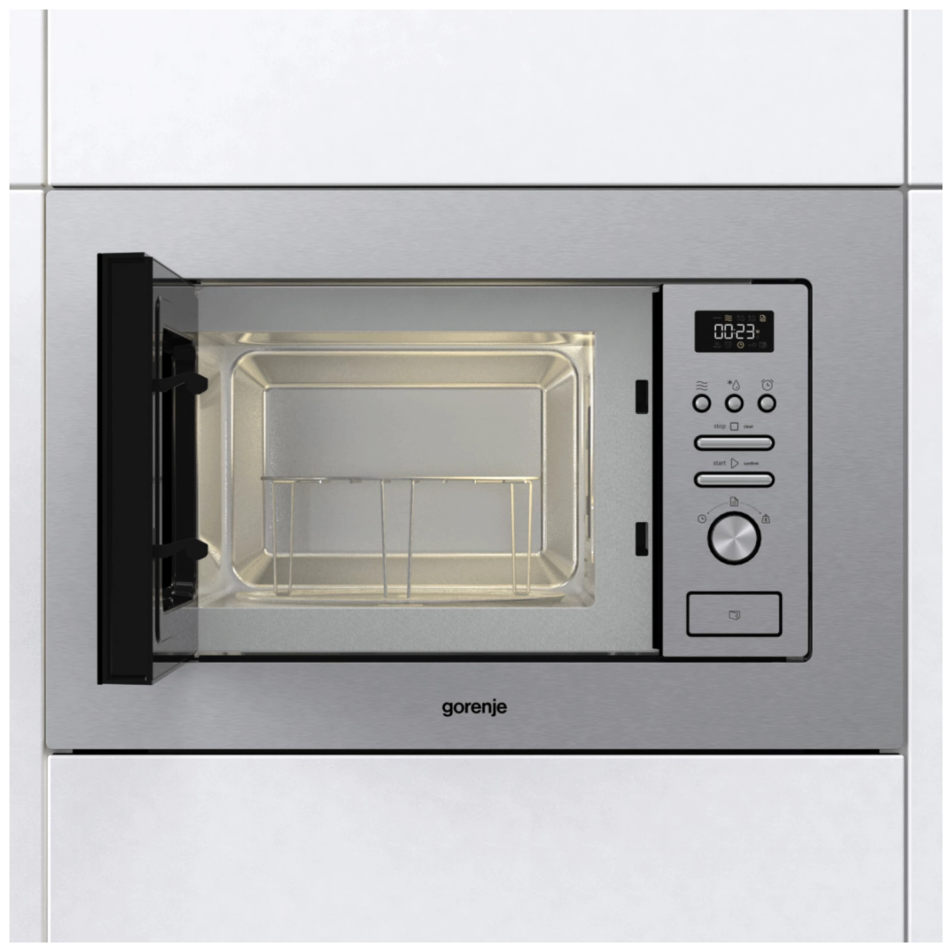 Gorenje Ugradbena mikrovalna pećnica sa grilom, 800 W, 20 lit. - BM201AG1X