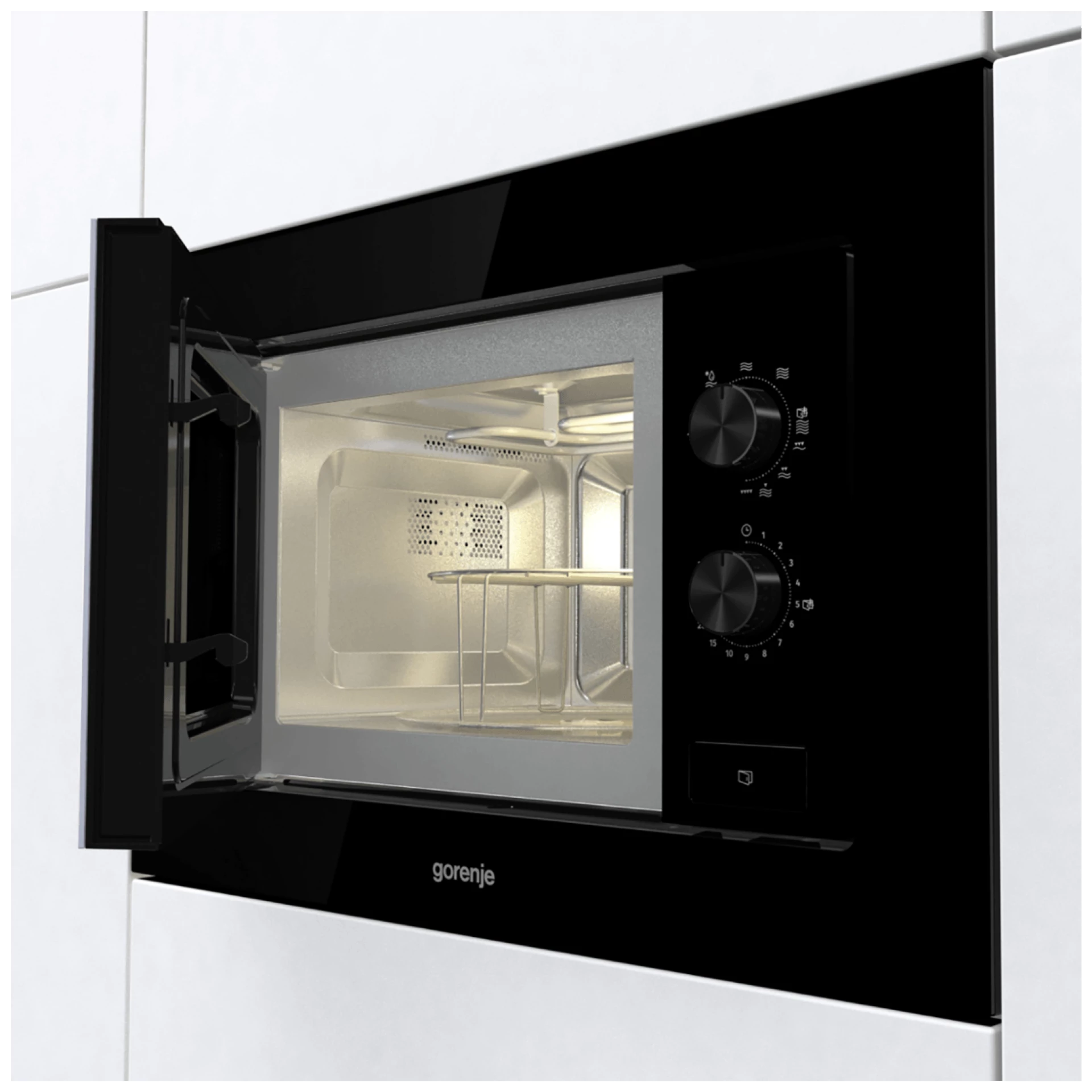 Gorenje Ugradbena mikrovalna pećnica sa grilom, 800 W, 20 lit. - BM201EG1BG