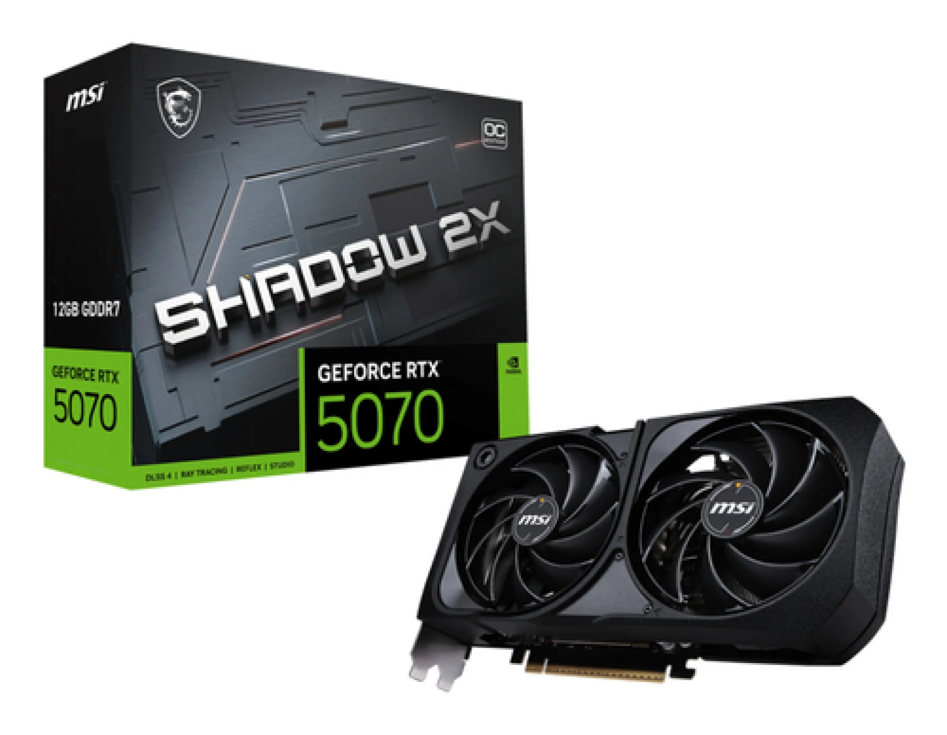 Grafika MSI RTX 5070 12G SHADOW 2X OC BULK PAKIRANJE