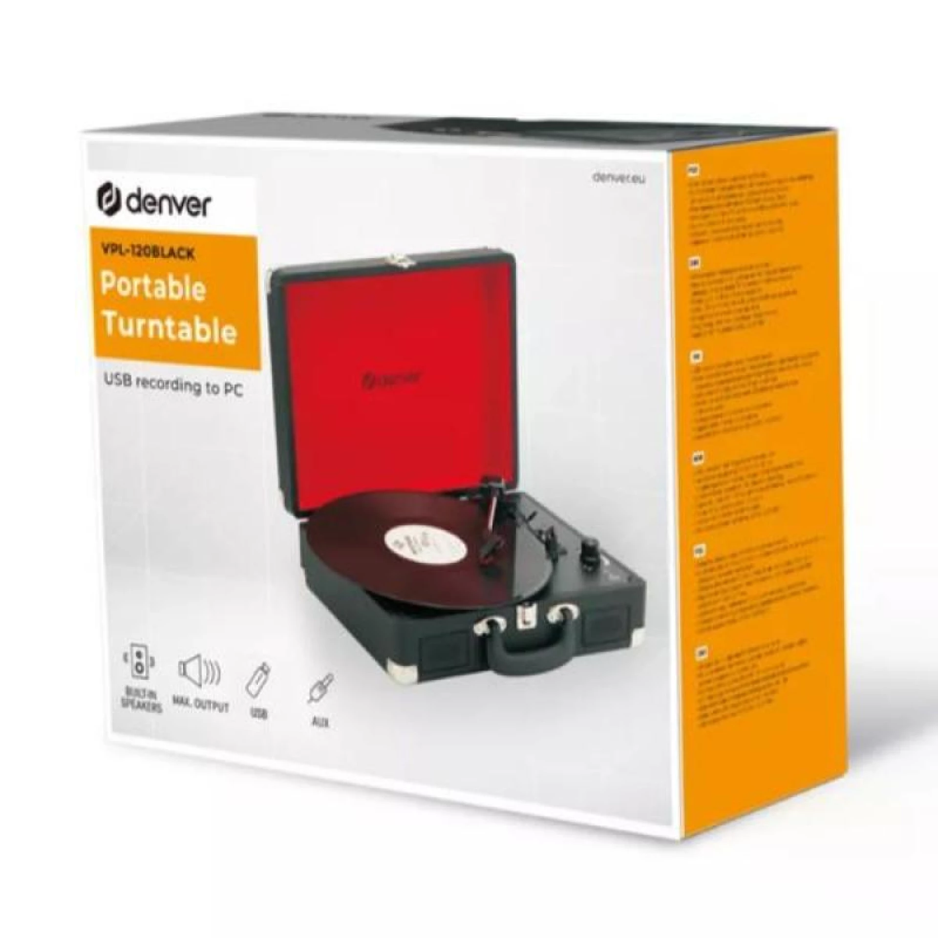 Gramofon Denver VPL-120 Crni