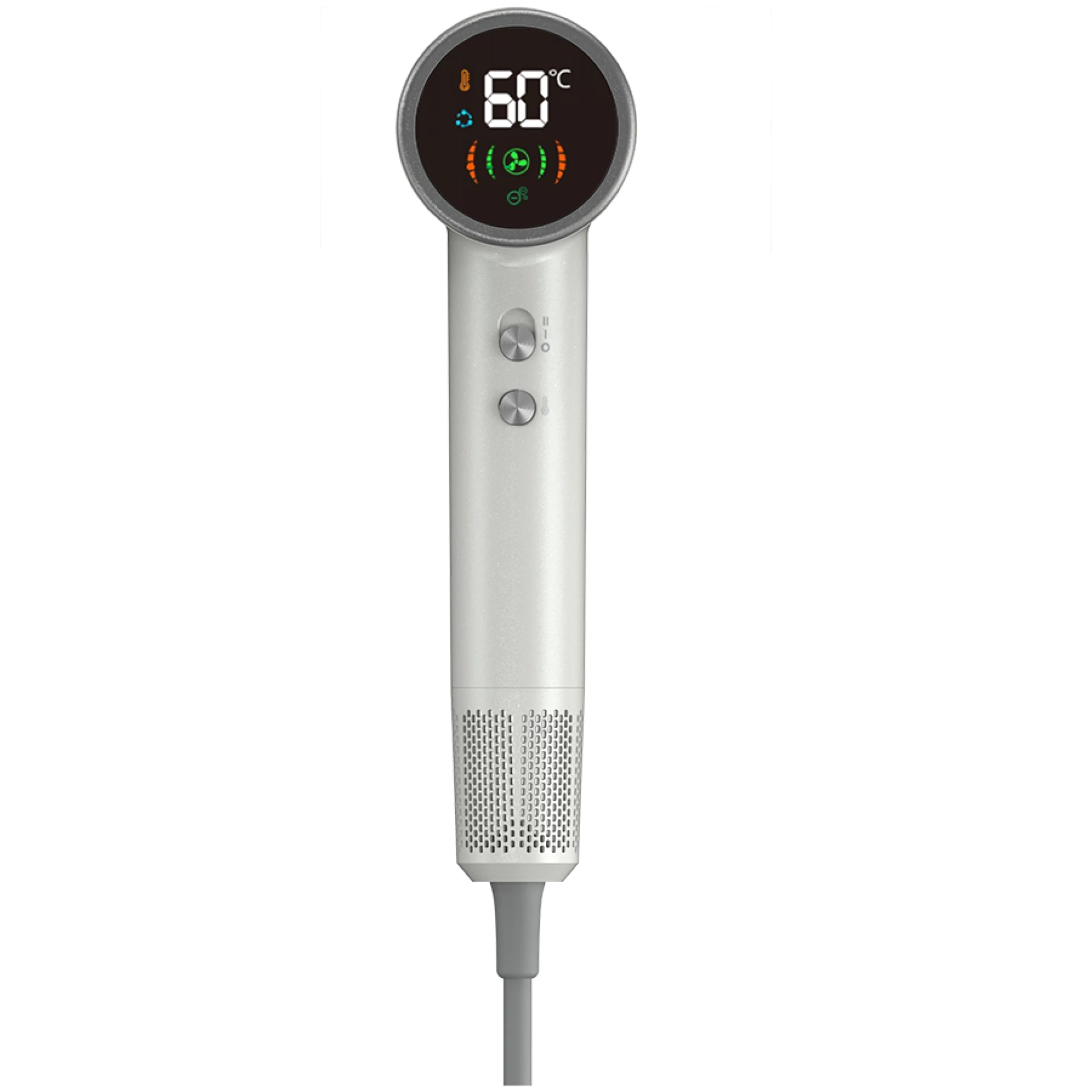High Speed Hair Dryer, 220V-240V~50-60Hz, 1500W, Ionizer, LCD, 6+circulation mode, 110000RPM, less than 75dB