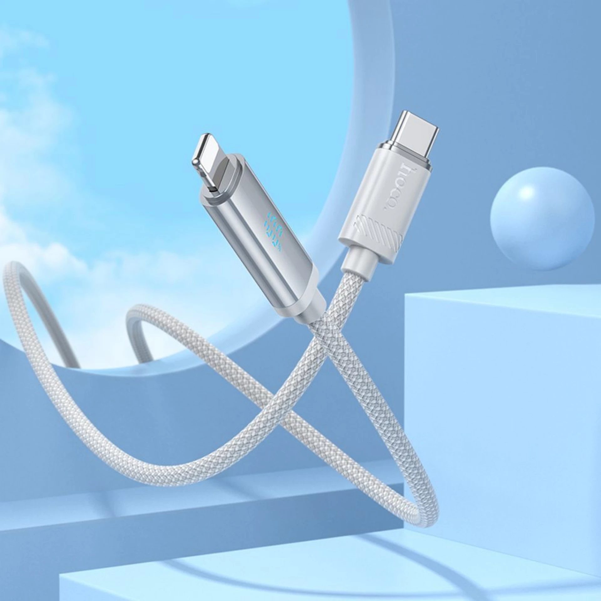 HOCO Type C to Lightning PD 2,4A 27W U127 1,2 m
silver